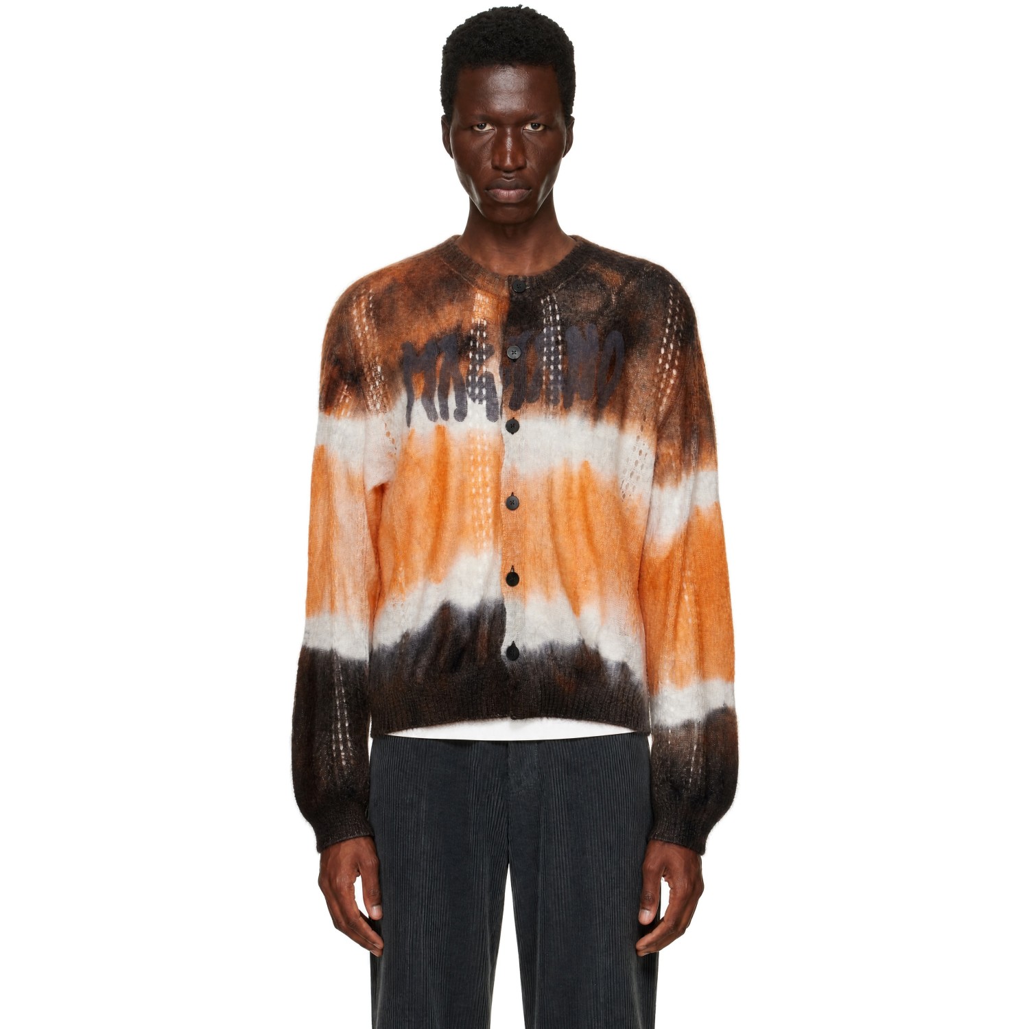 Magliano Brown & Orange Psychedelic Cardigan