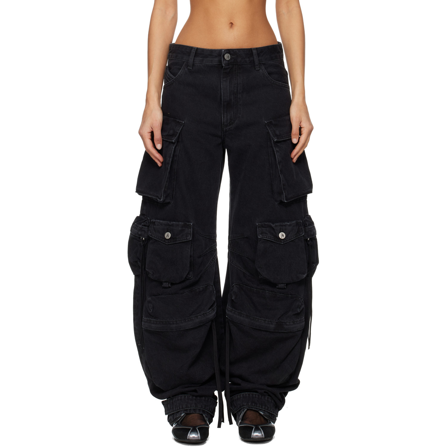 The Attico Black Fern Jeans