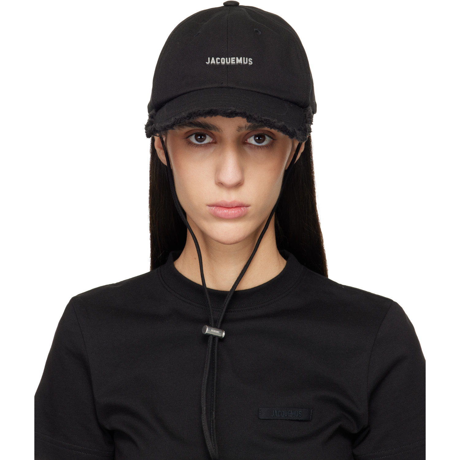 JACQUEMUS Black Les Classiques 'The Artichaut' Denim Cap