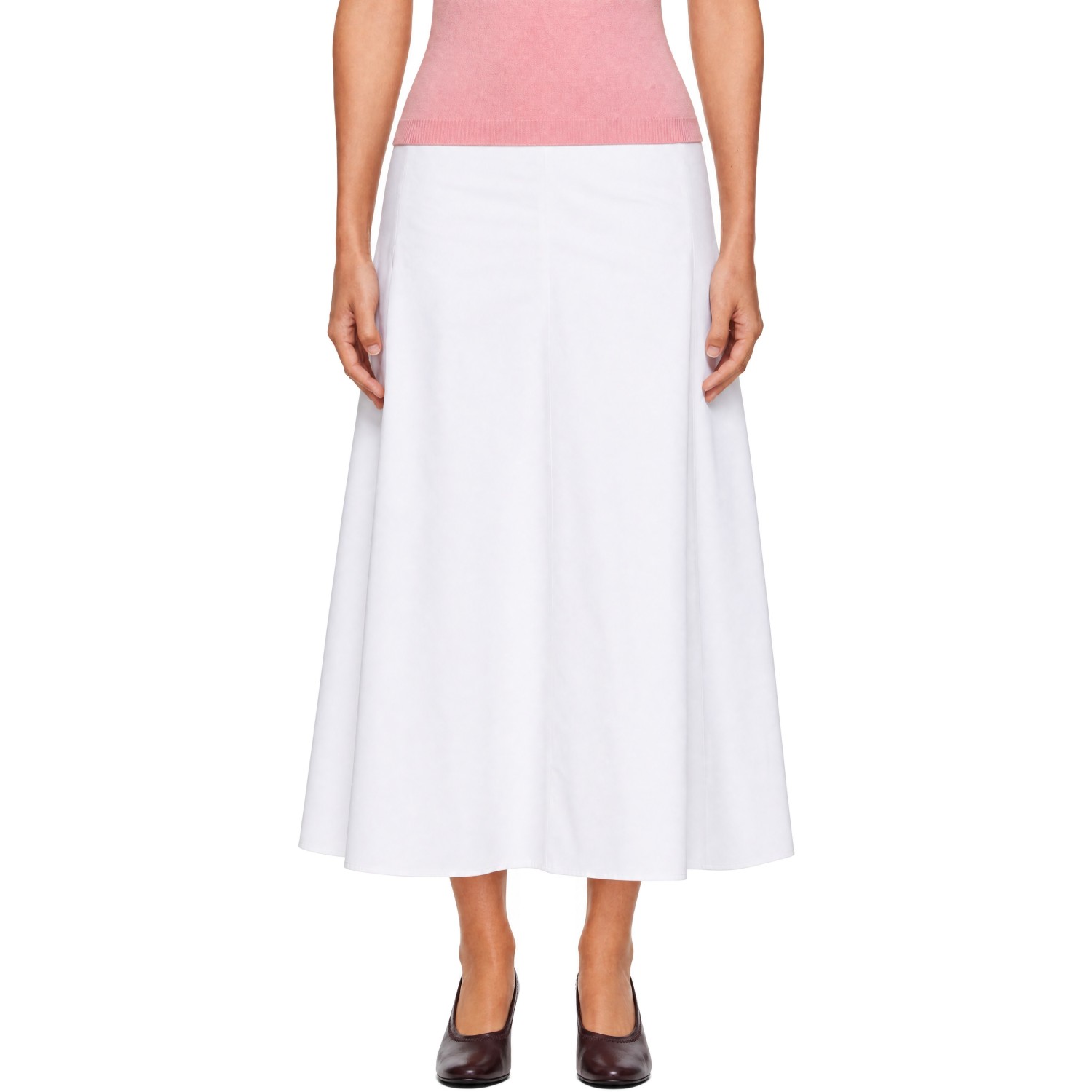 JACQUEMUS White 'The Triangle' Midi Skirt