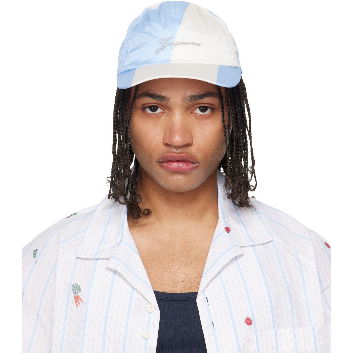 JACQUEMUS Blue & Off-White 'The Baluchon baseball' Cap