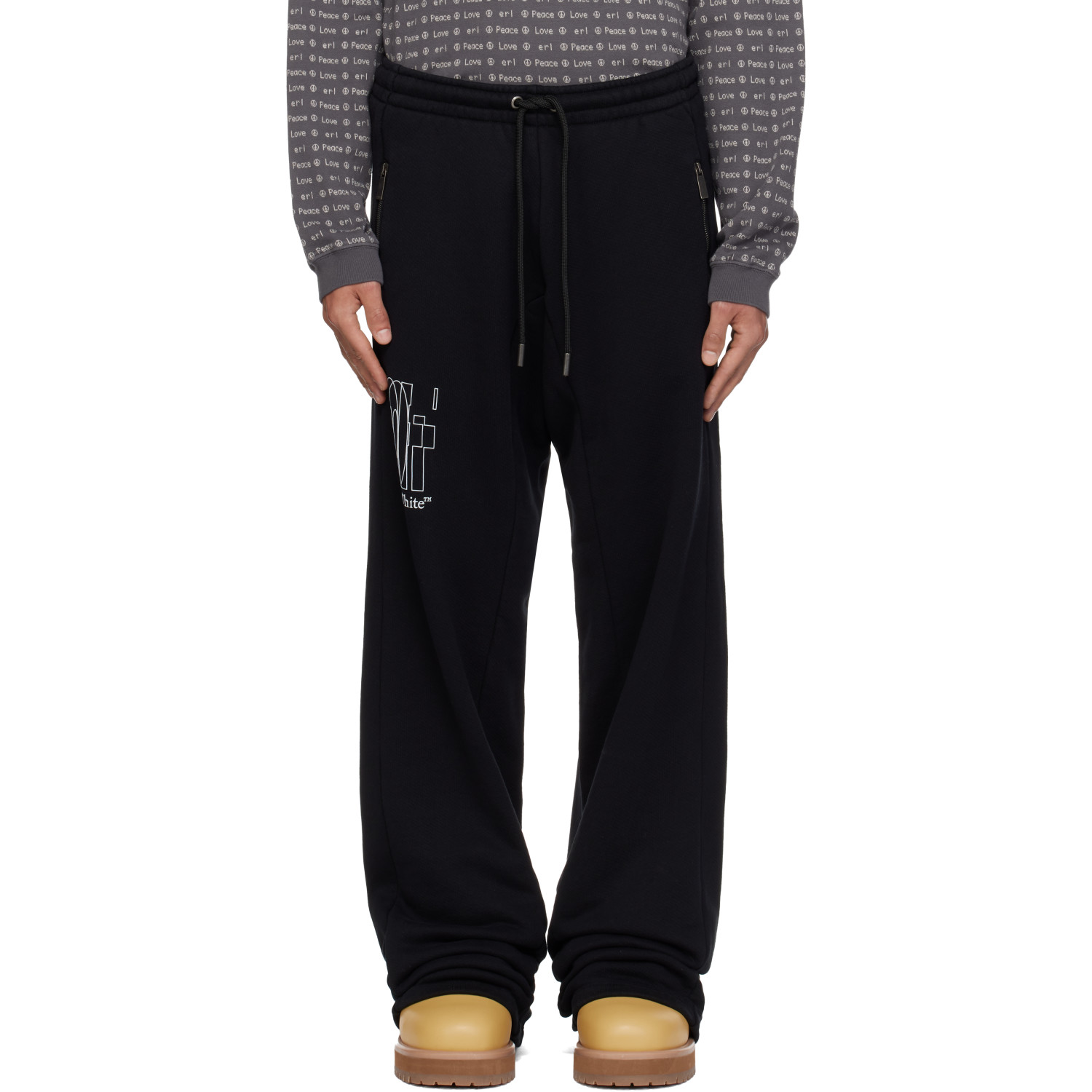 Off-White Black Big Double Arrow Slouchy Sweatpants