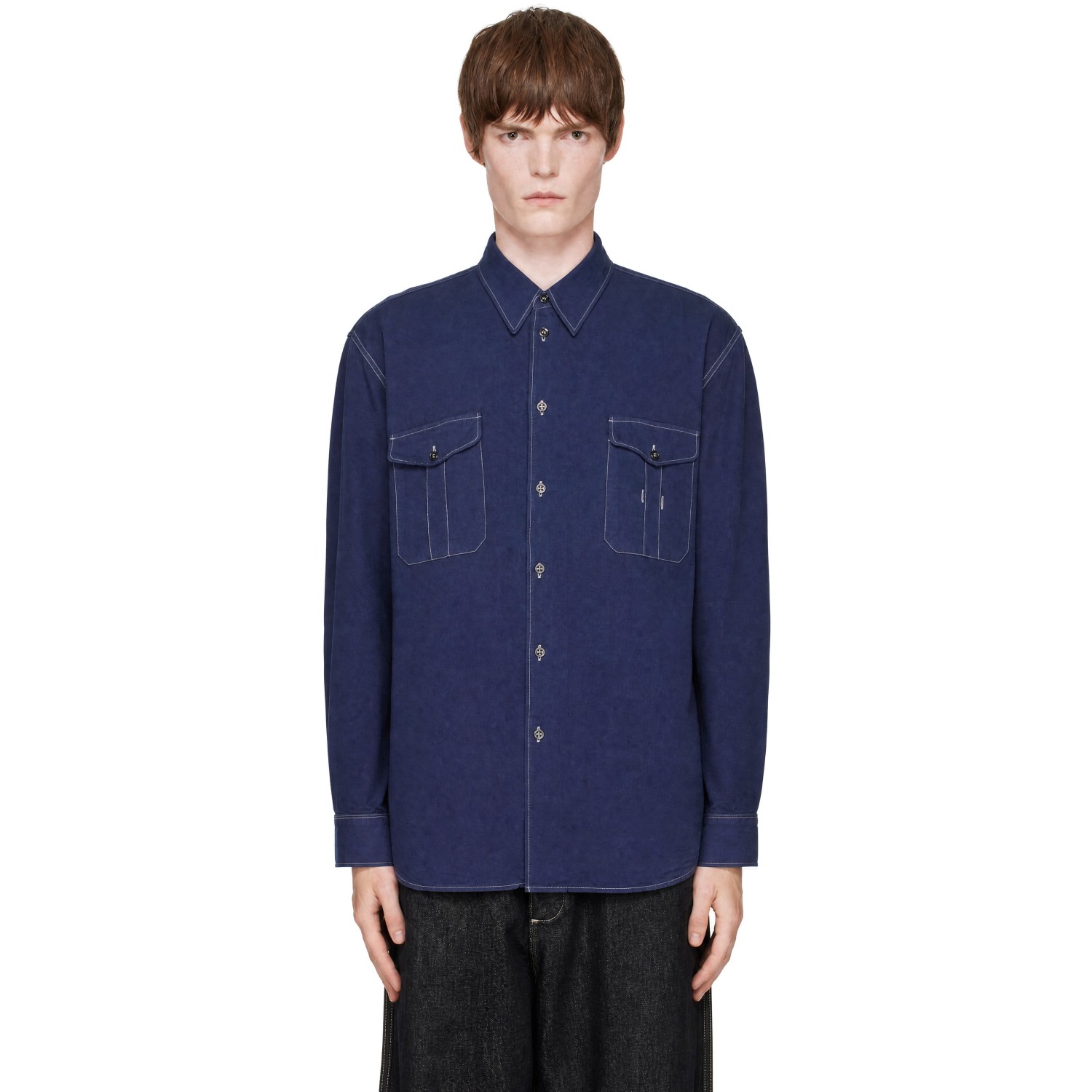 Studio Nicholson Navy Louro Shirt
