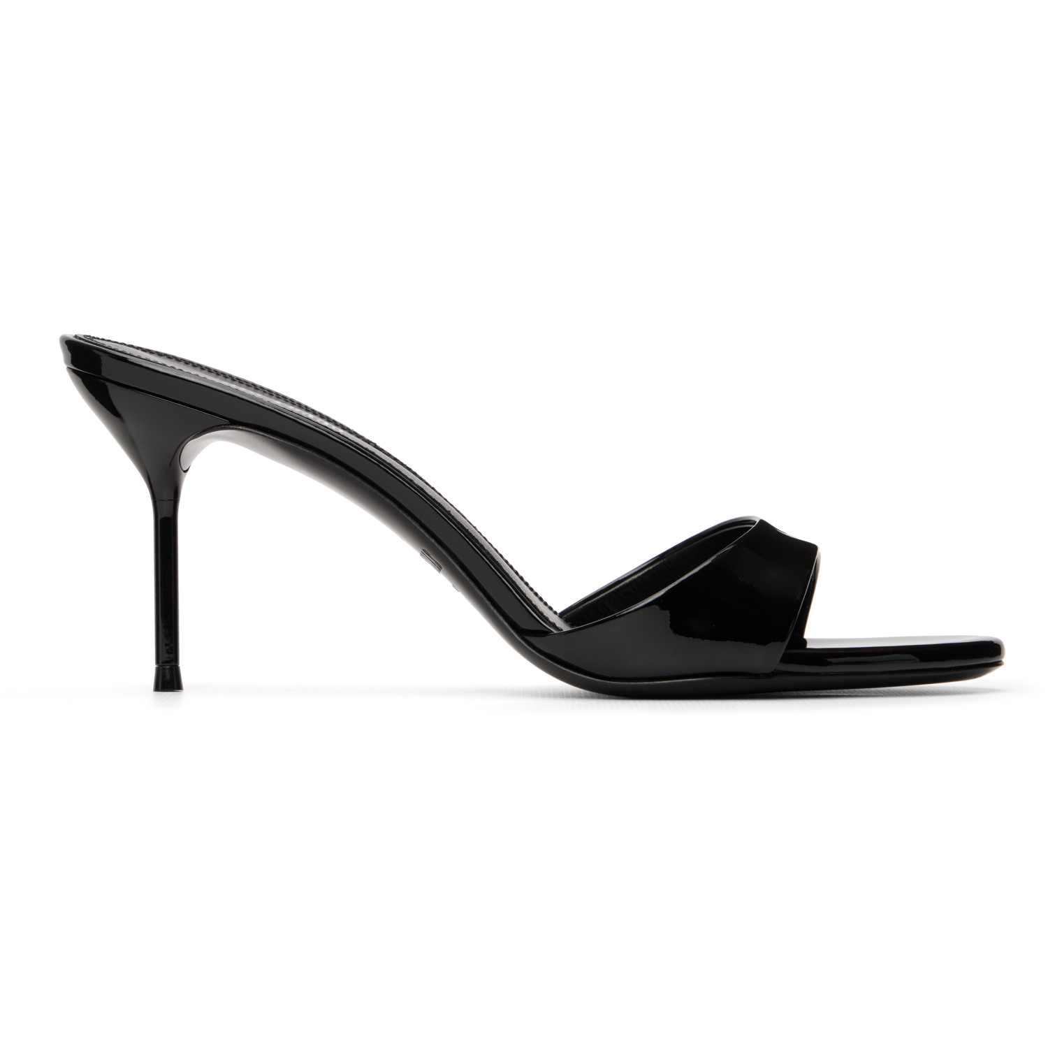 Paris Texas Black Lidia 70 Patent Leather Heeled Sandals