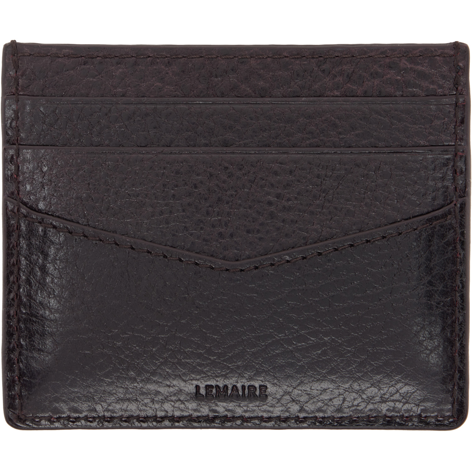 LEMAIRE Brown Gear Card Holder