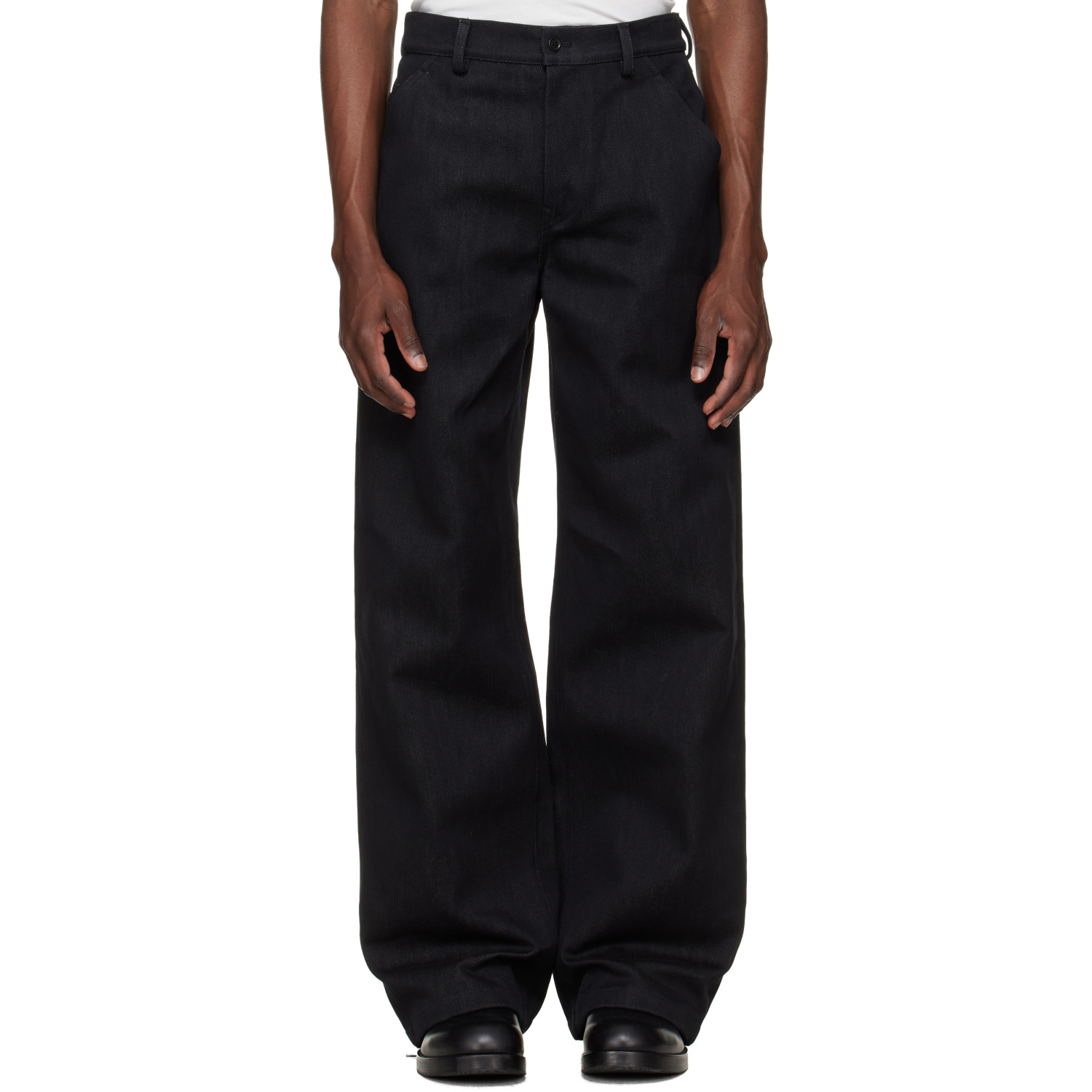 Rier Black Gabardine Trousers