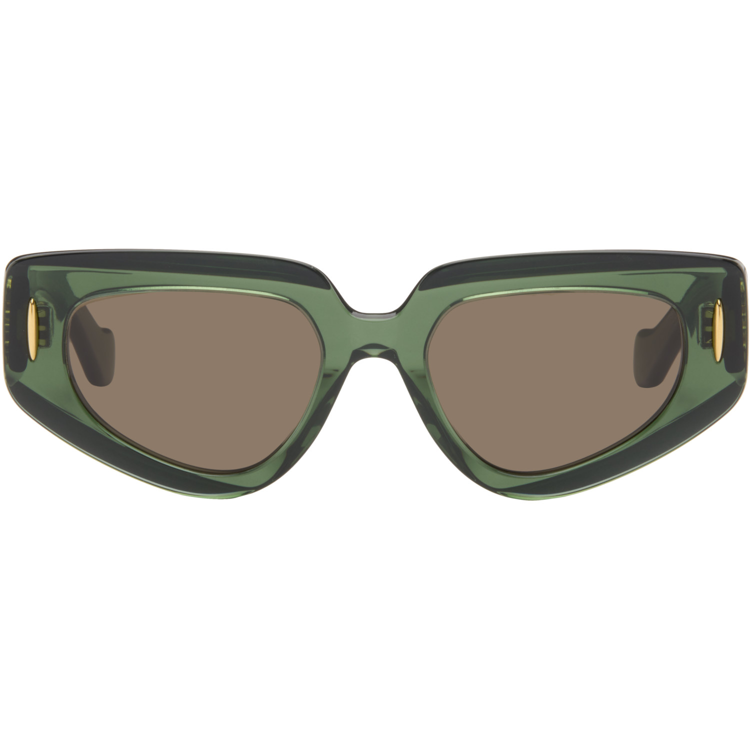 LOEWE Green Anagram Sunglasses