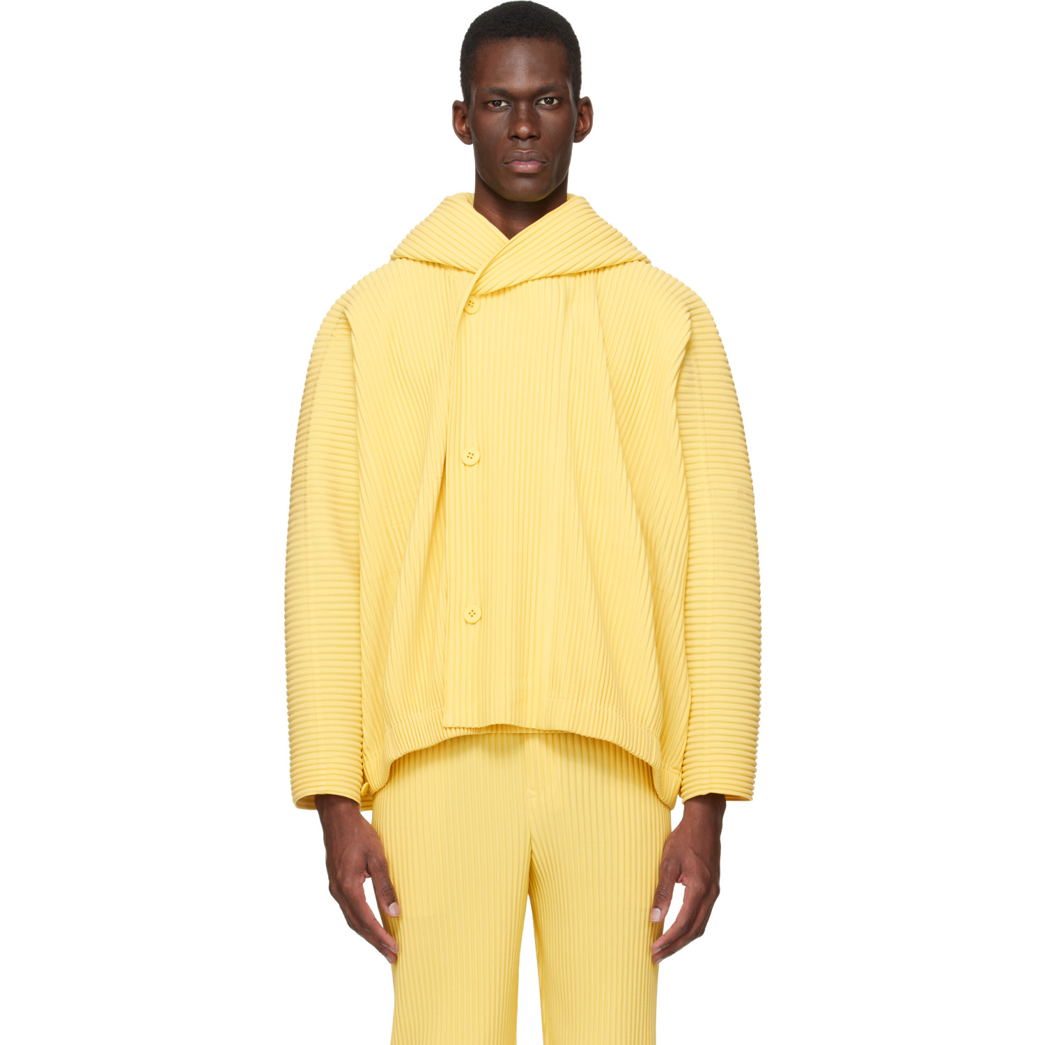HOMME PLISSÉ ISSEY MIYAKE Yellow Monthly Colors March Jacket