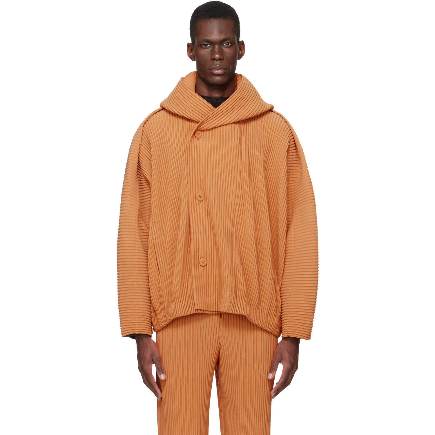 HOMME PLISSÉ ISSEY MIYAKE Orange Monthly Colors March Jacket