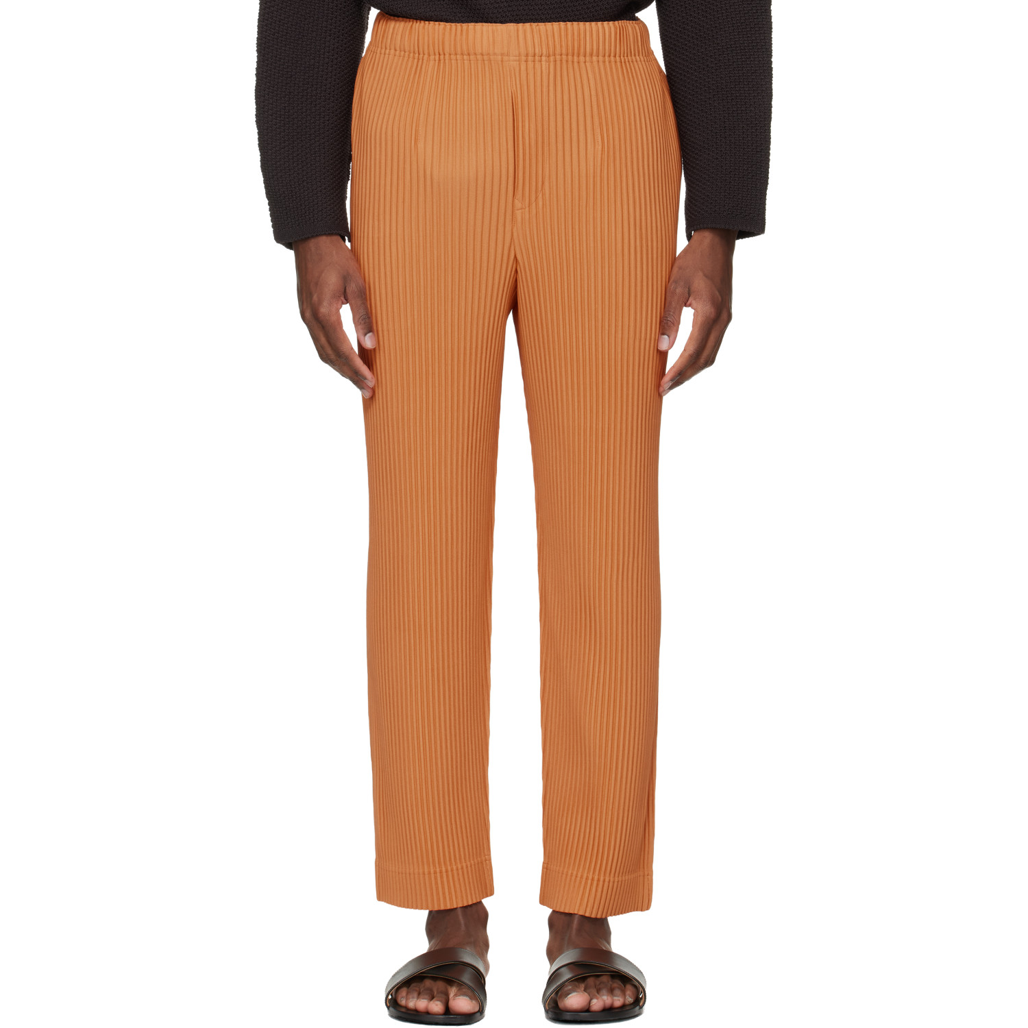 HOMME PLISSÉ ISSEY MIYAKE Orange Monthly Colors March Trousers