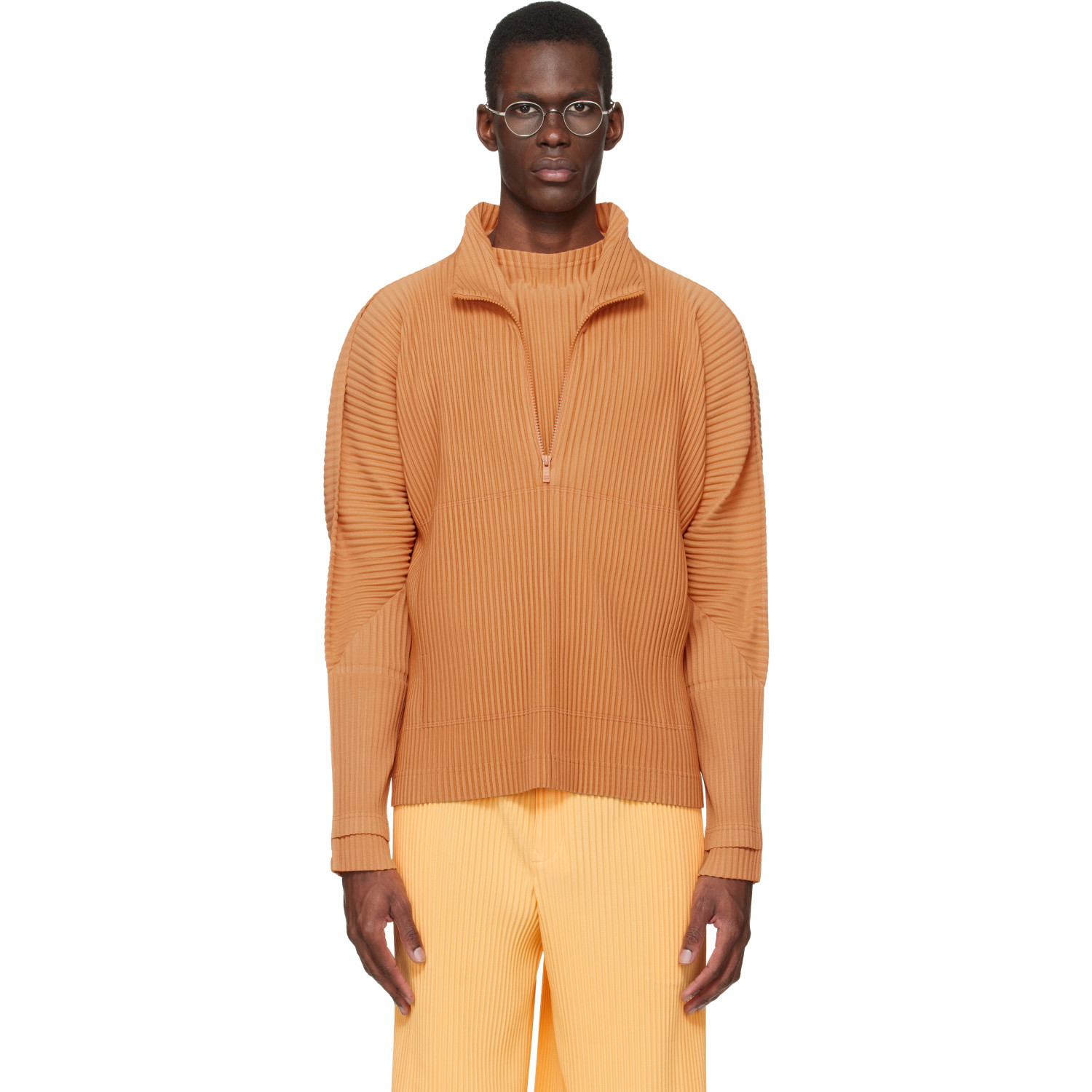 HOMME PLISSÉ ISSEY MIYAKE Orange Monthly Colors March Sweater