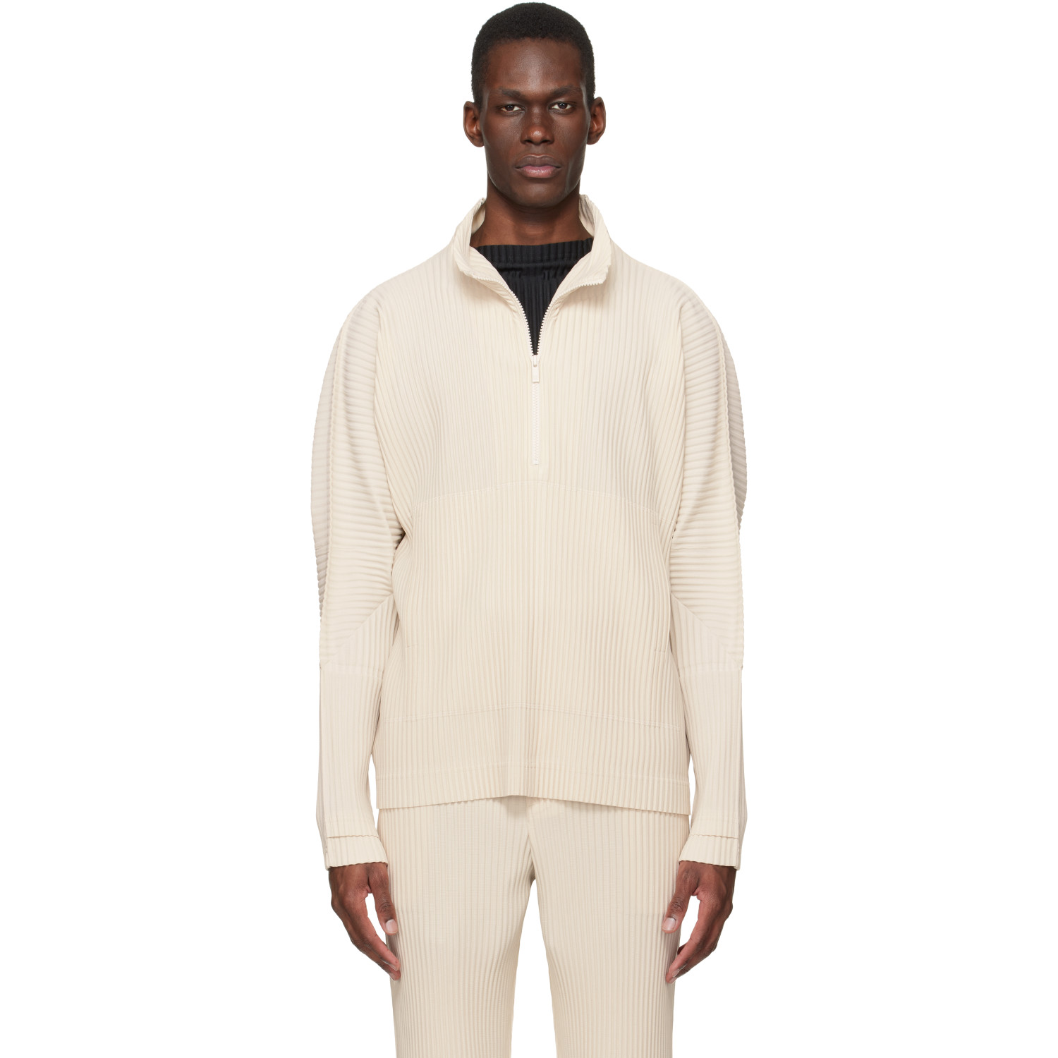 HOMME PLISSÉ ISSEY MIYAKE Beige Monthly Colors March Sweater