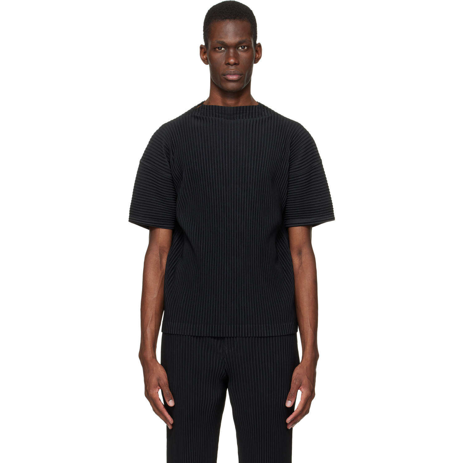 HOMME PLISSÉ ISSEY MIYAKE Black Monthly Colors March T-shirt
