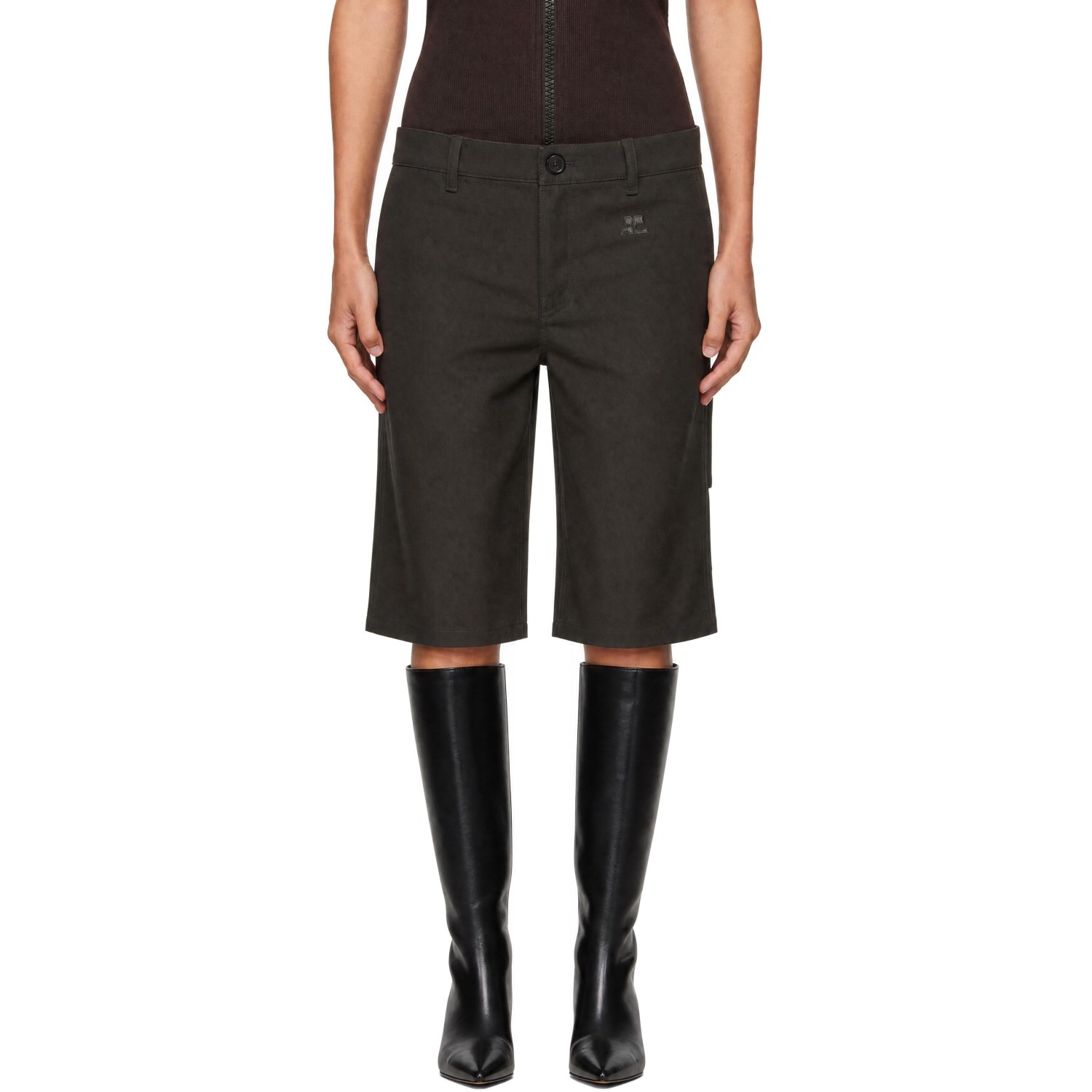 Courrèges Gray Hammer Shorts
