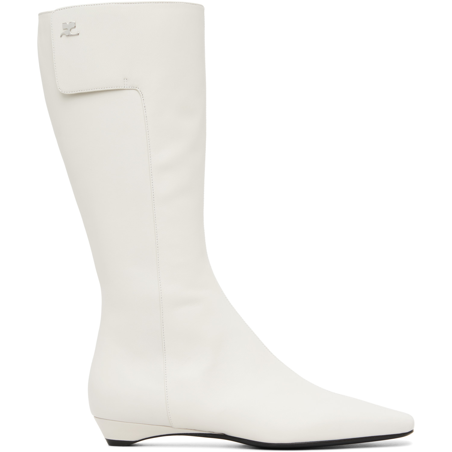 Courrèges White Heritage Flat Tall Boots