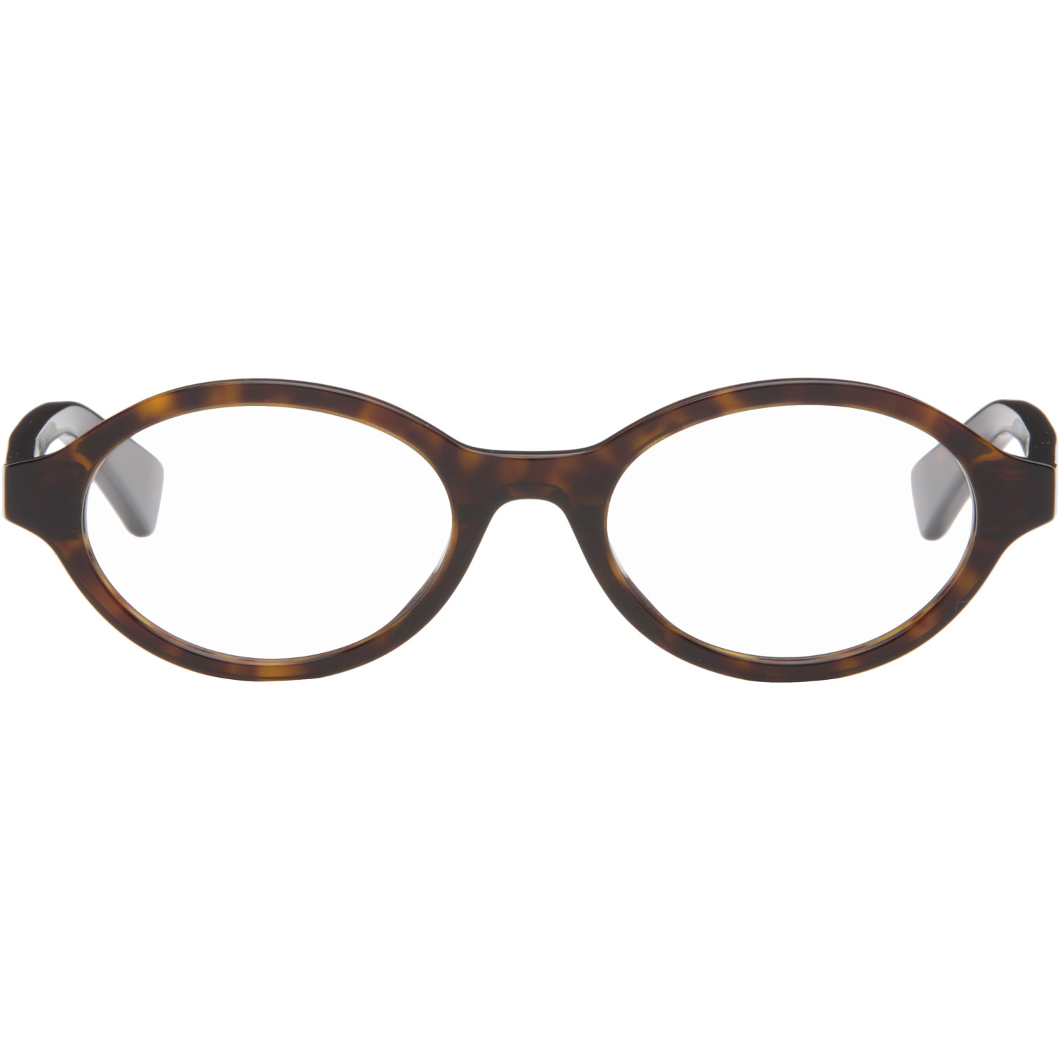 Bottega Veneta Brown Oval Glasses