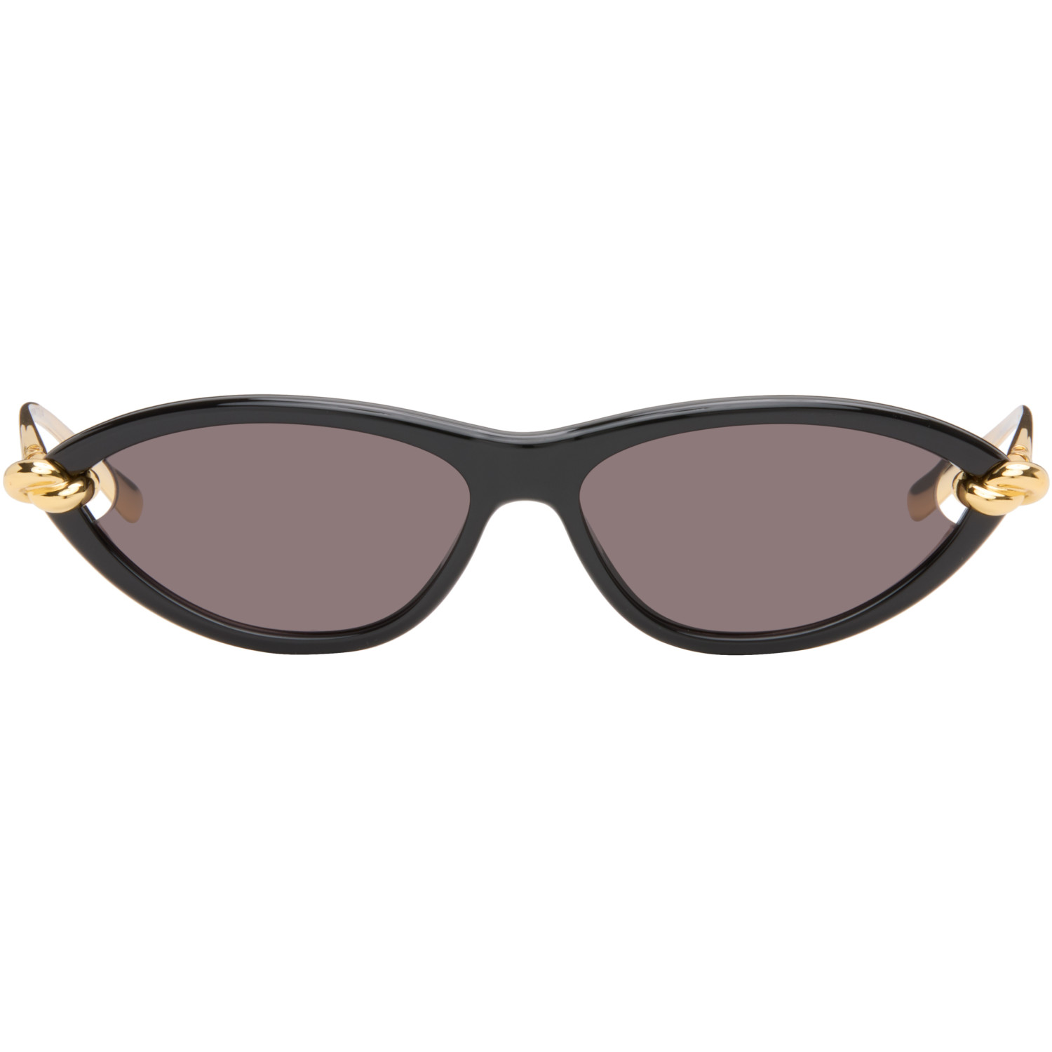 Bottega Veneta Black Knot Cat Eye Sunglasses