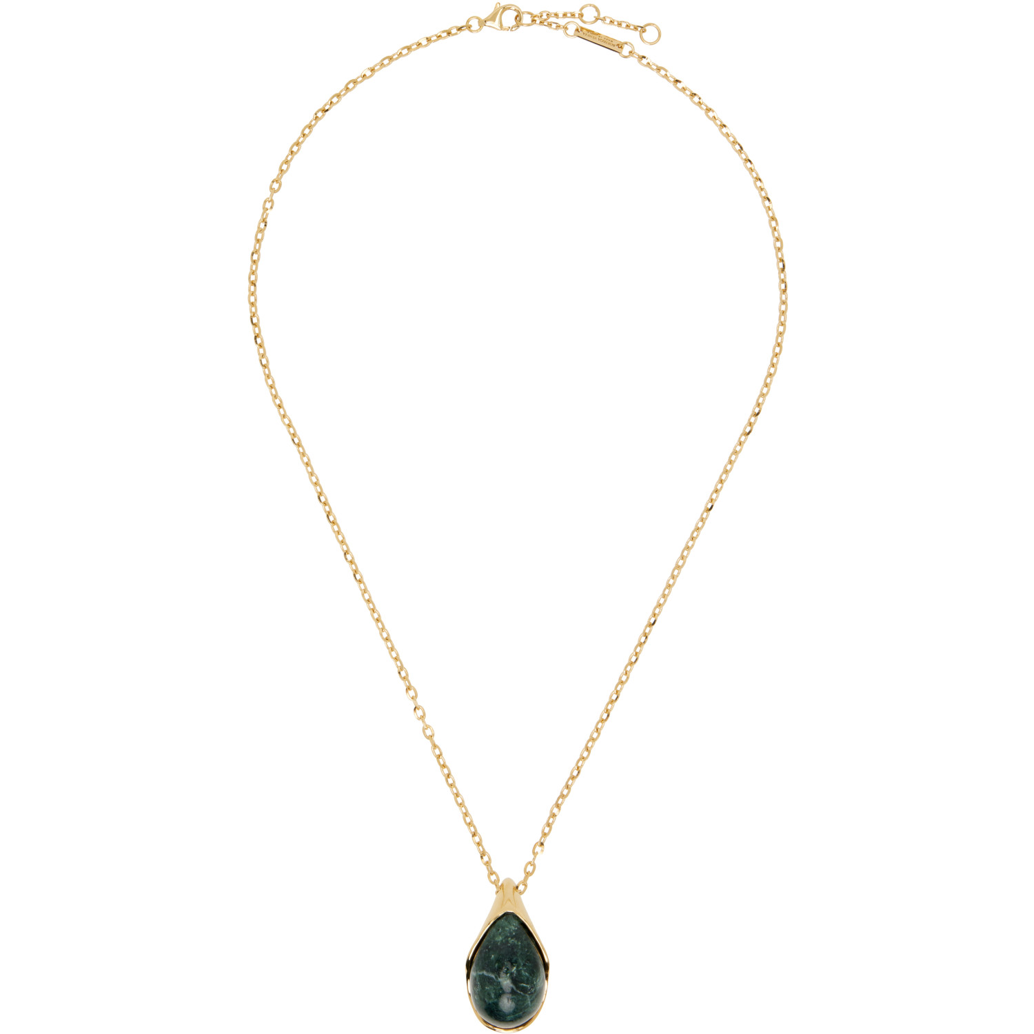 Bottega Veneta Drop Marble Pendant Necklace