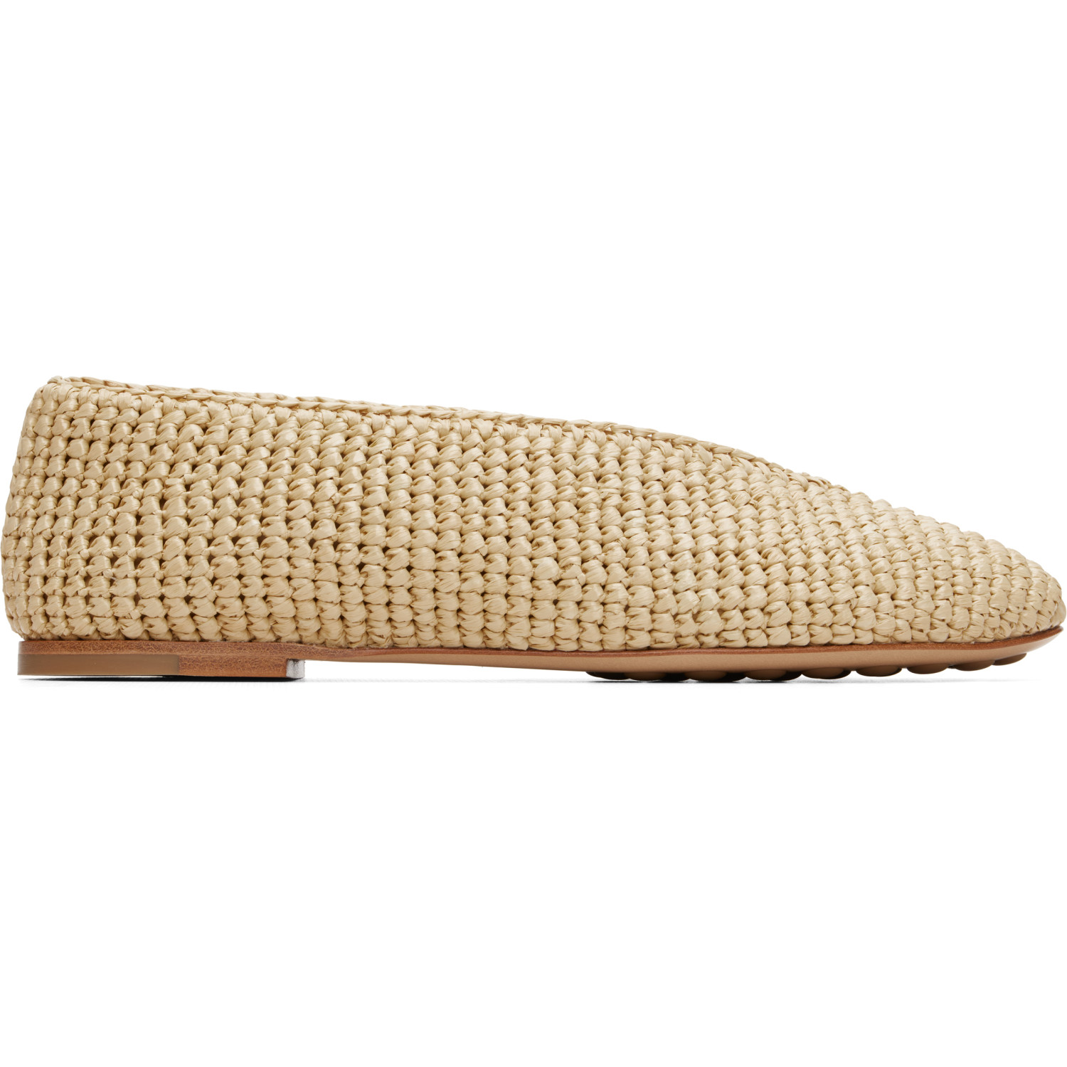 Bottega Veneta Beige Rosa Ballerina Flats