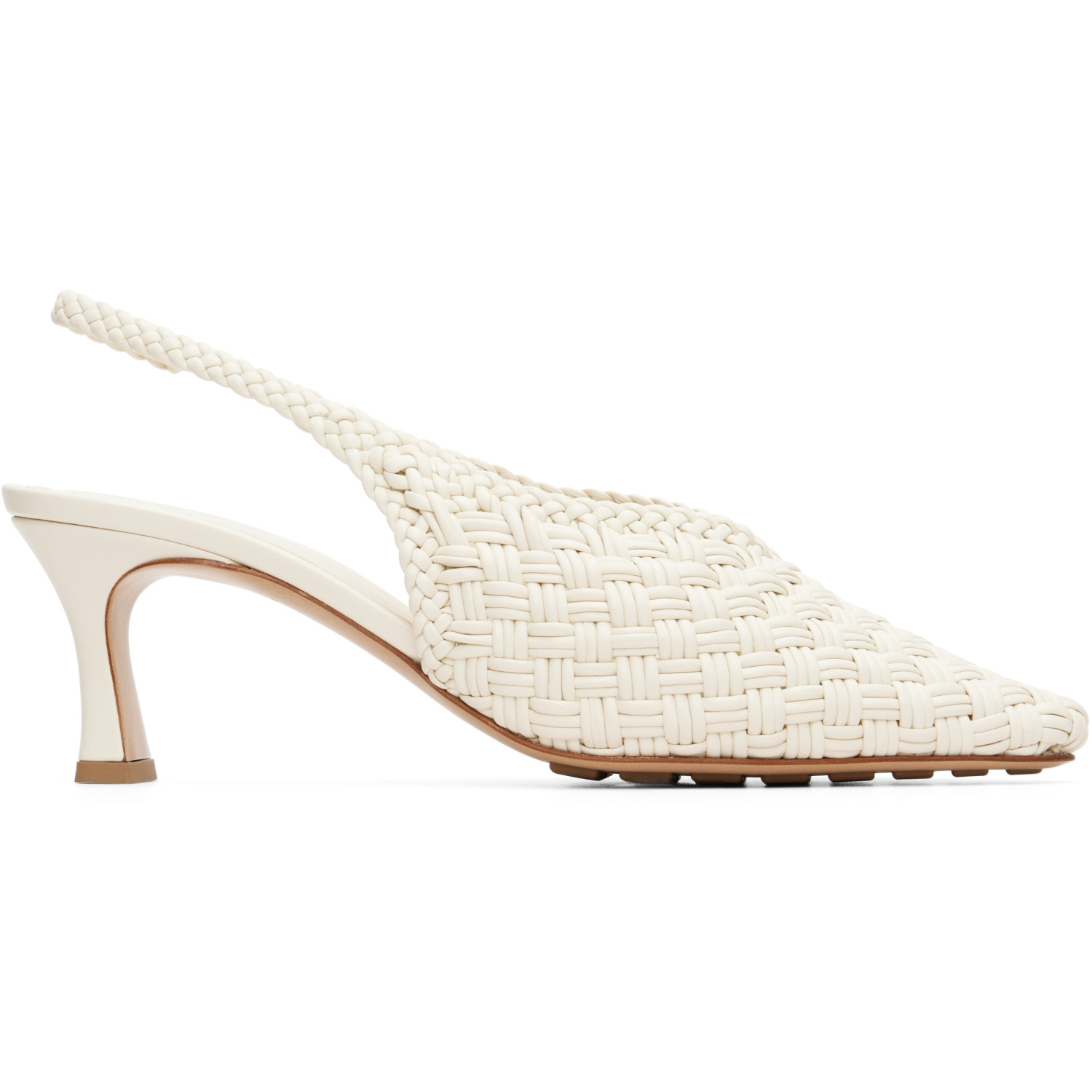 Bottega Veneta Off-White Sofia Heels