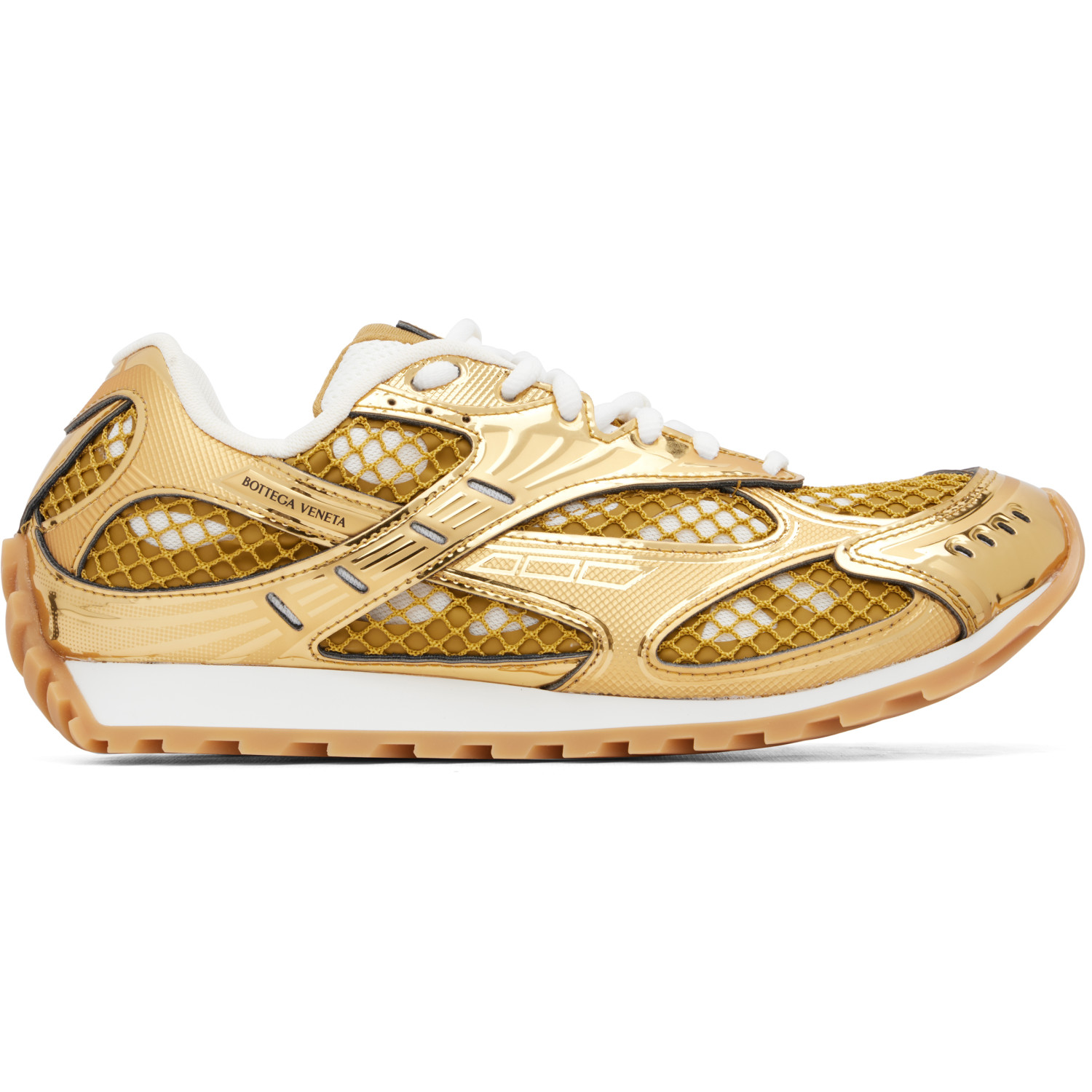 Bottega Veneta Gold Orbit Sneakers