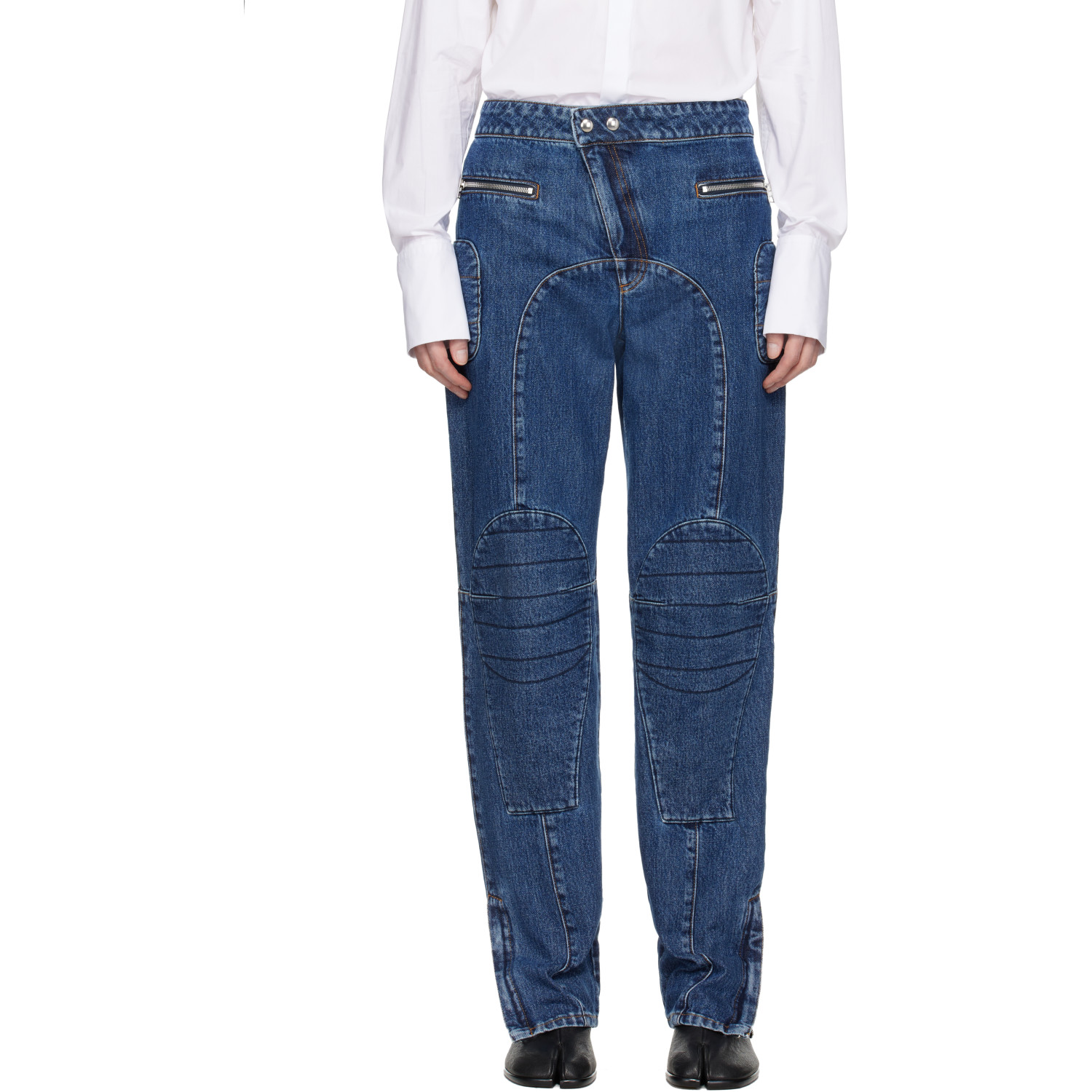 JEAN PAUL GAULTIER 블루 패치워크 진