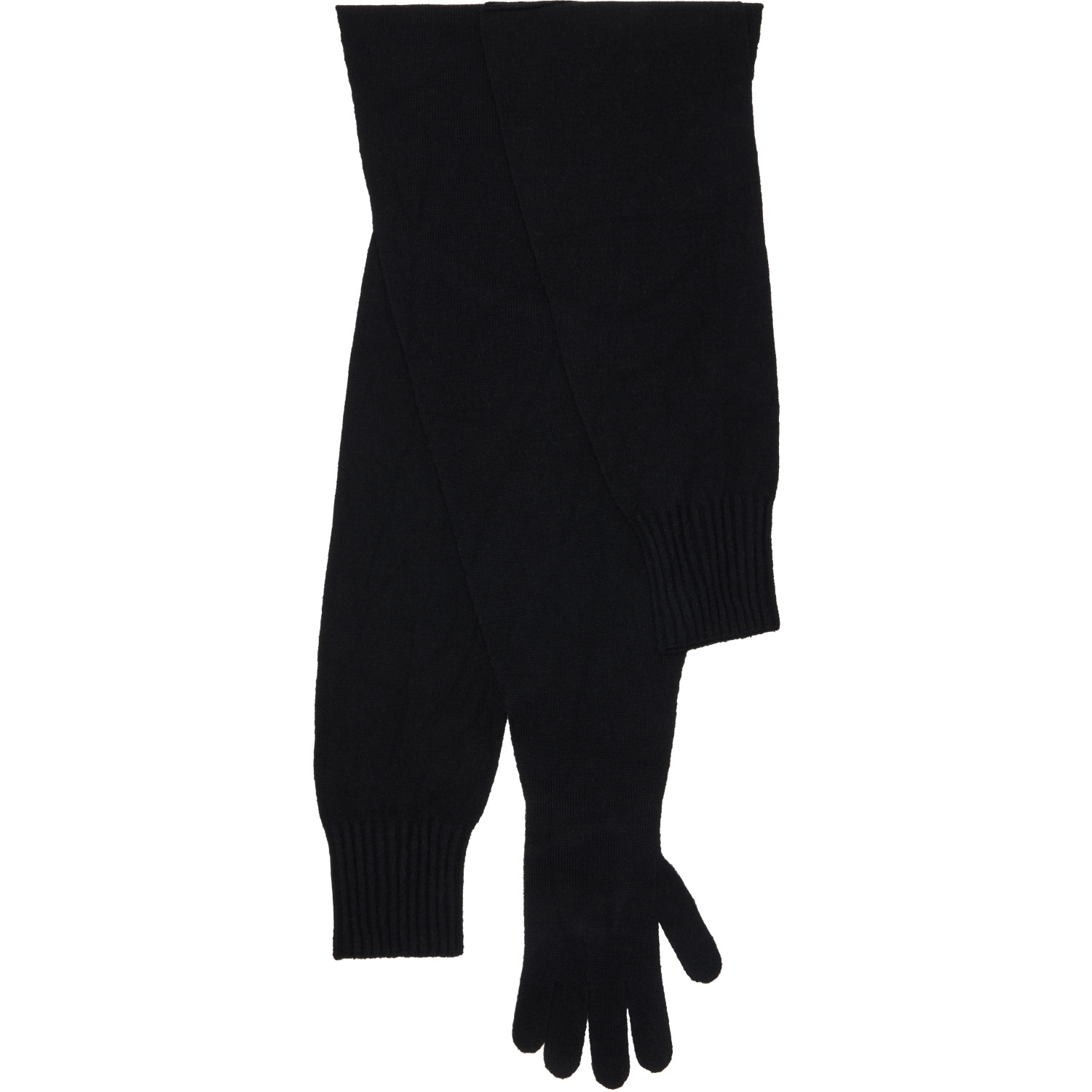 ISSEY MIYAKE Black November Sleeves Collection Stole Scarf