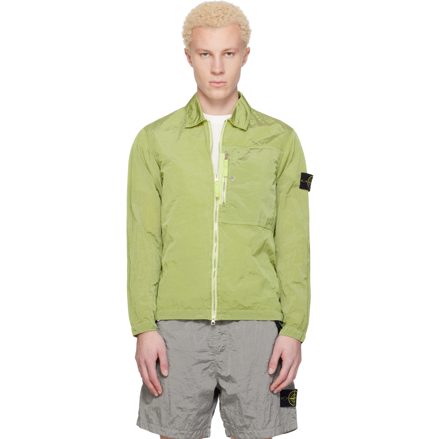 Stone Island Yellow 1200038 Nylon Metal ECONYL® Jacket