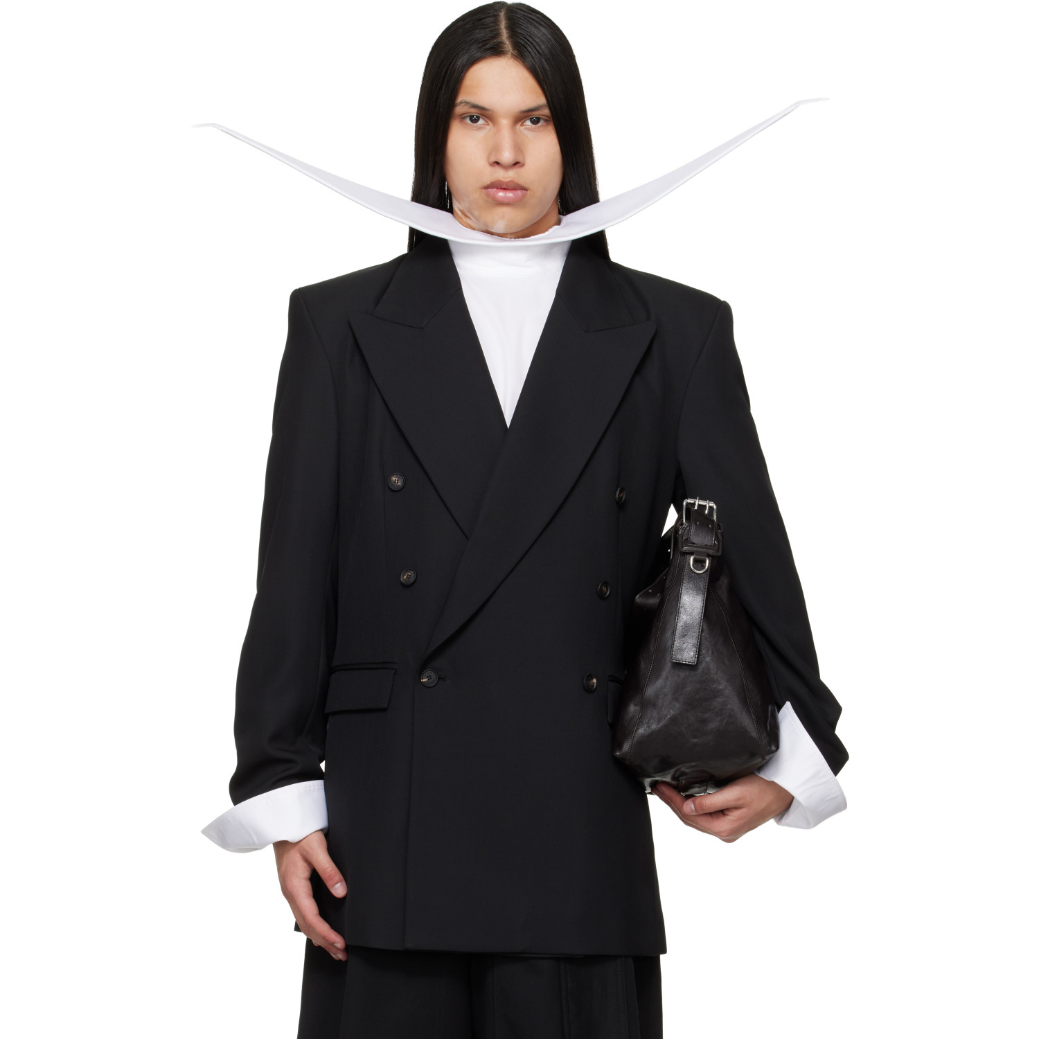 EGONlab Black Oversized Tailored Blazer