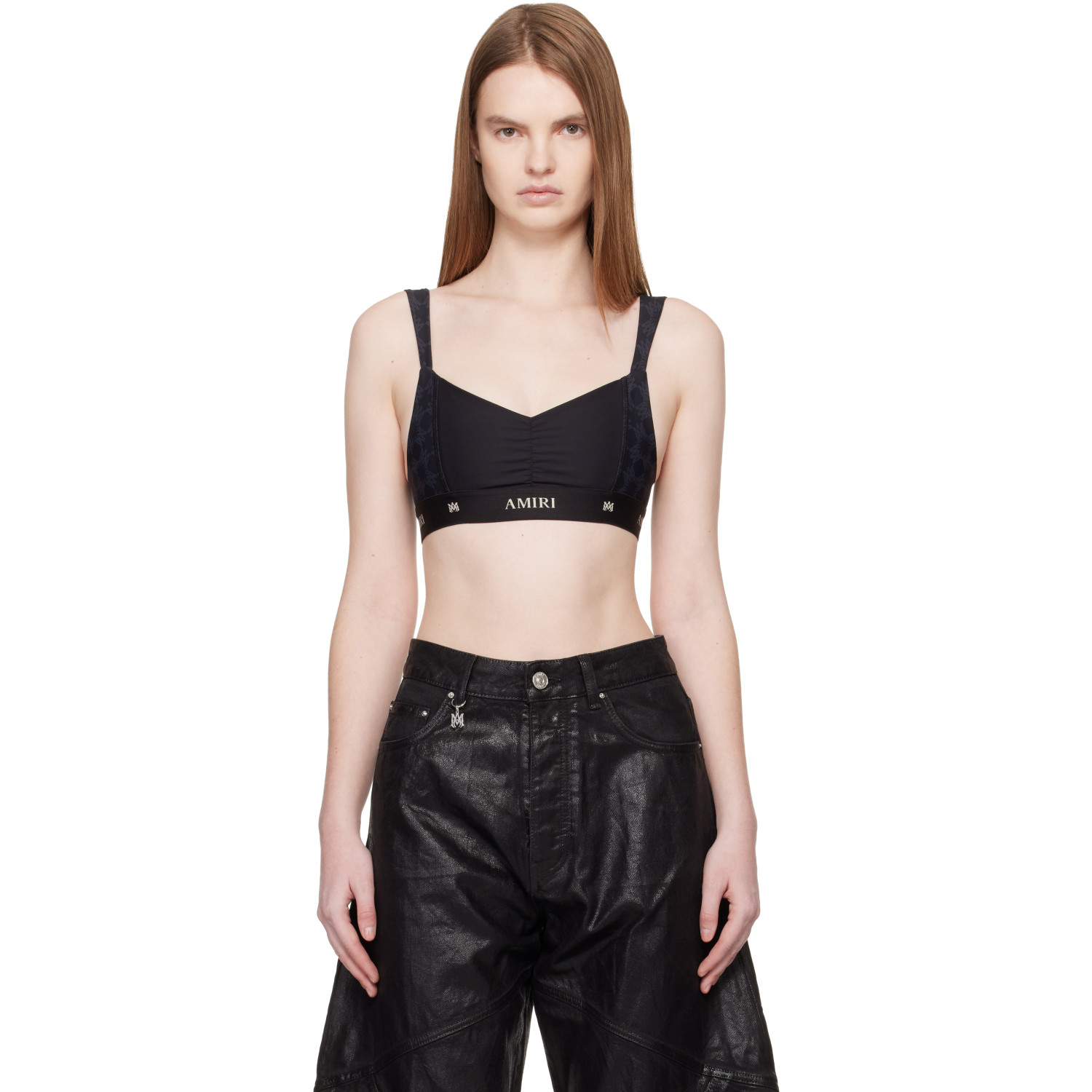 AMIRI Black MA Quad Sport Bra