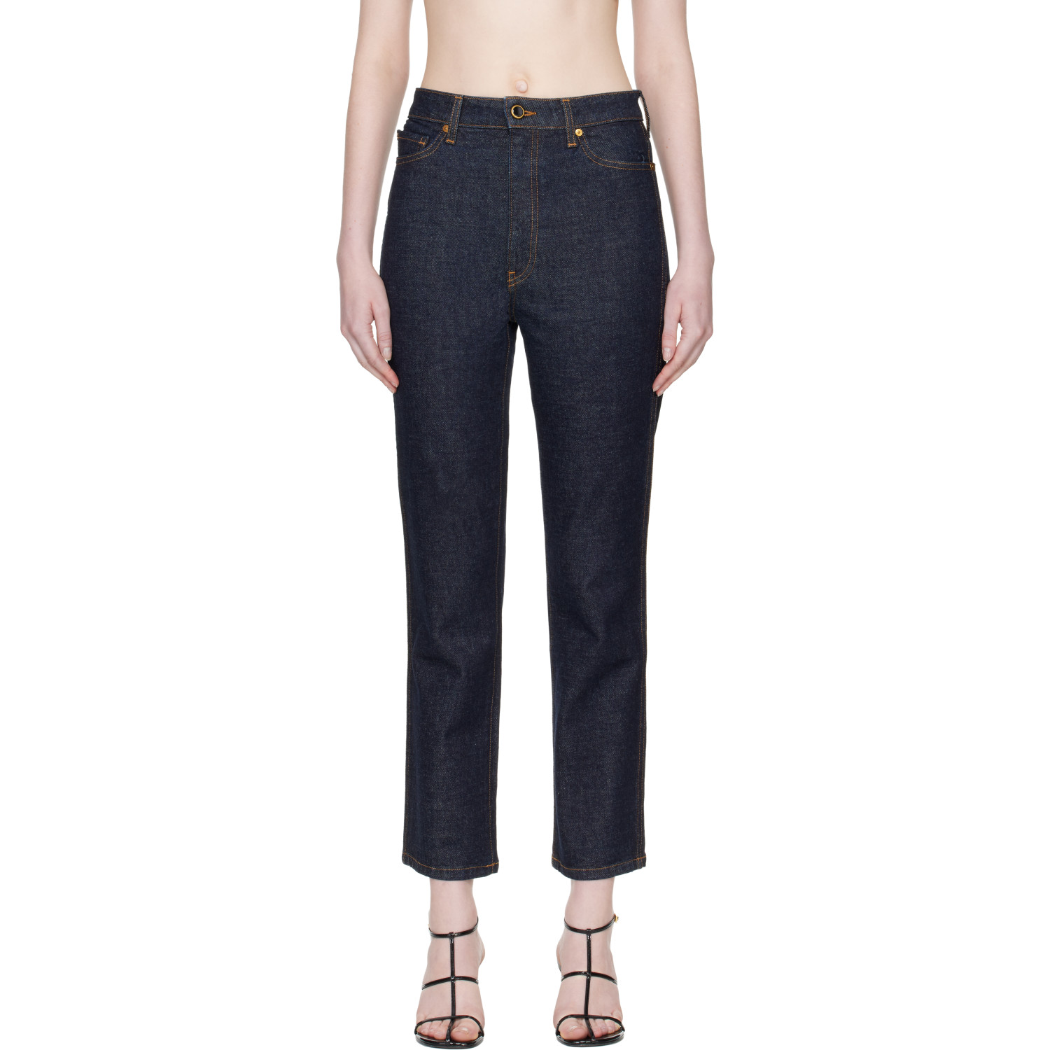 KHAITE Blue Abigail Stretch Jeans