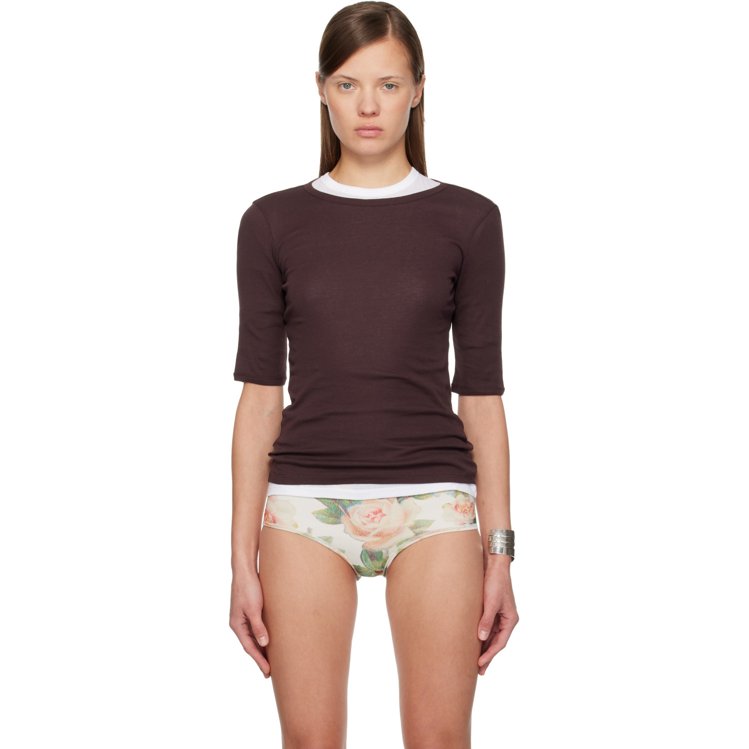 FLORE FLORE Brown Anna T-shirt