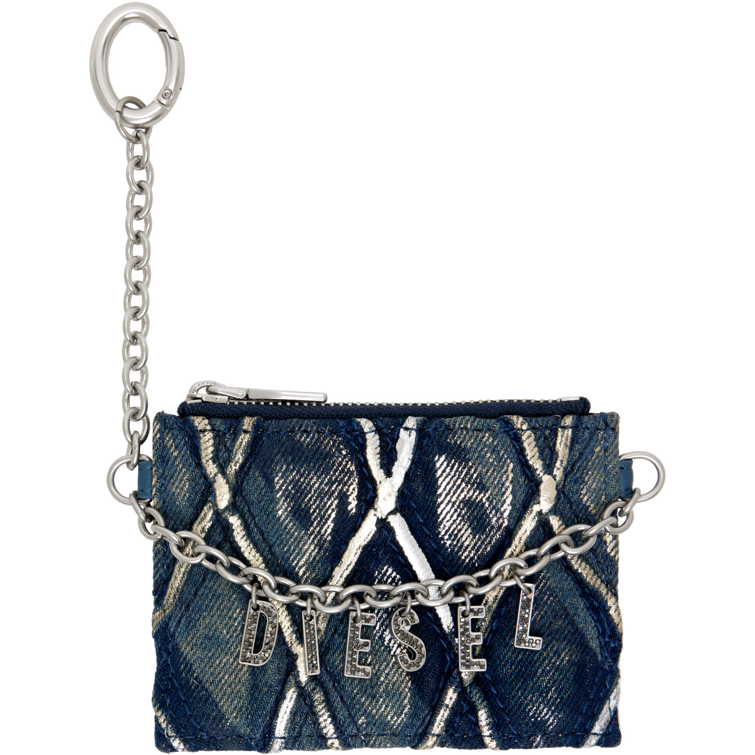 Diesel Navy Chain Card Holder