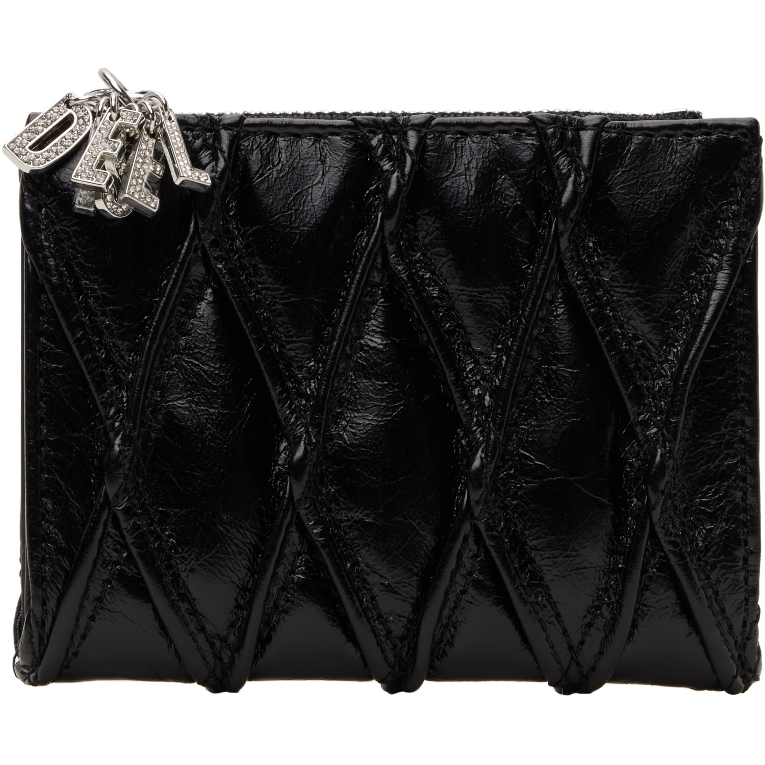 Diesel Black D-Charms Bifold Wallet