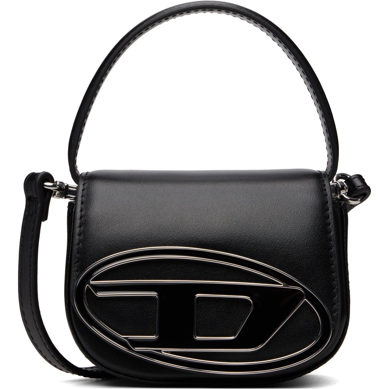 Diesel Black 1DR XS-Iconic D Logo Plaque Mini Bag