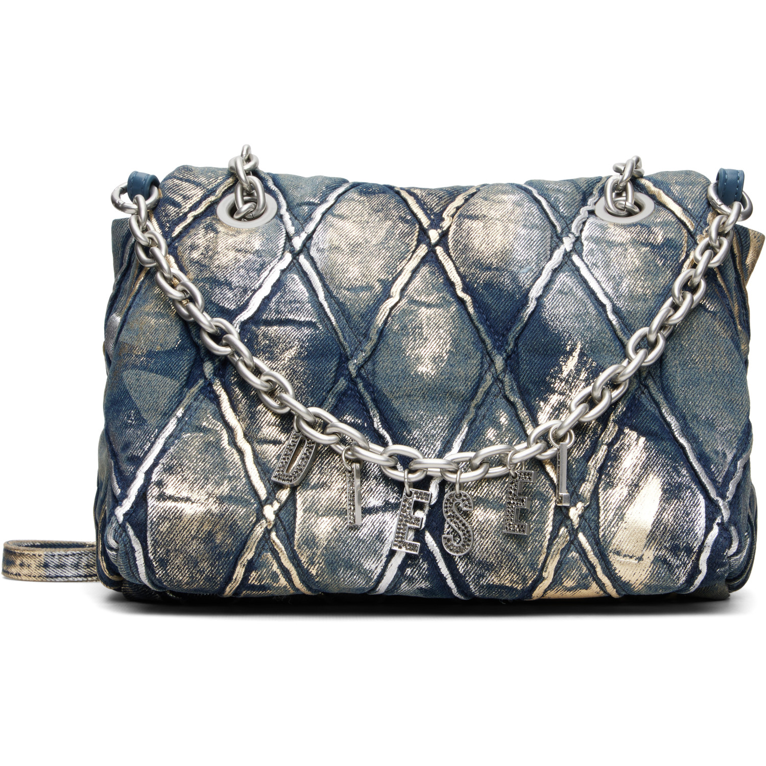 Diesel Blue Charm-D Shoulder Bag