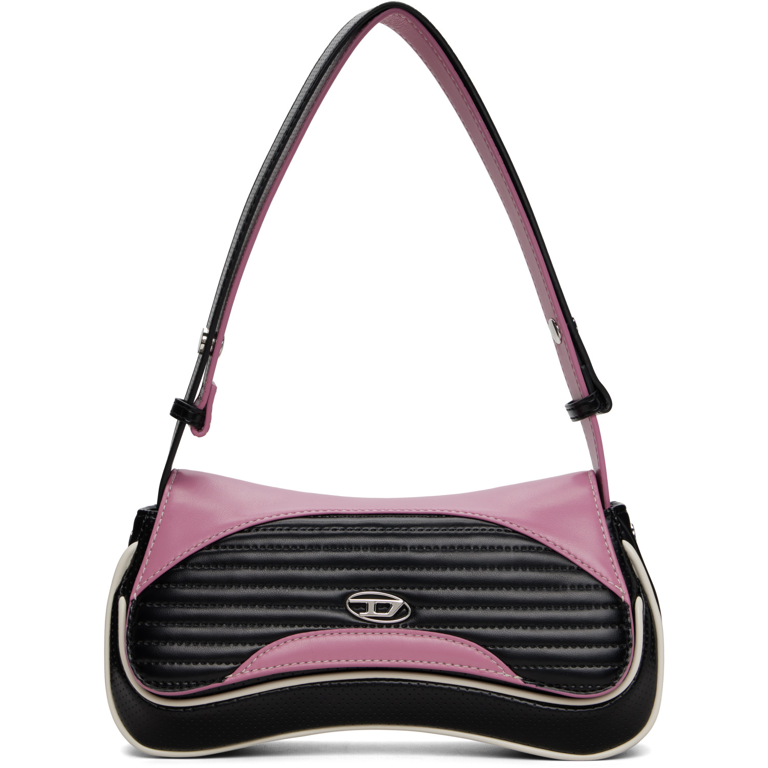 Diesel Black & Pink Play Clutch Bag