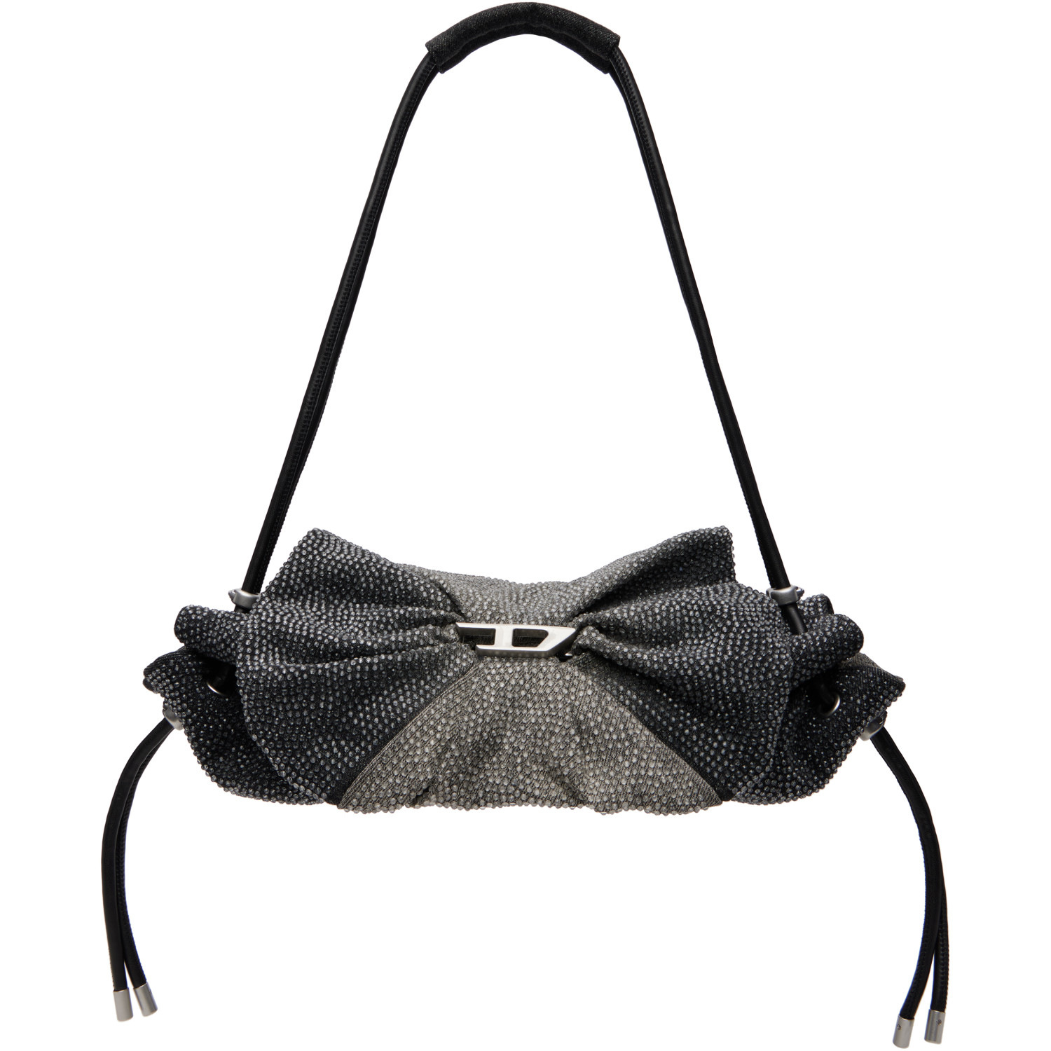 Diesel Gray Scrunch-D Shoulder S Bag