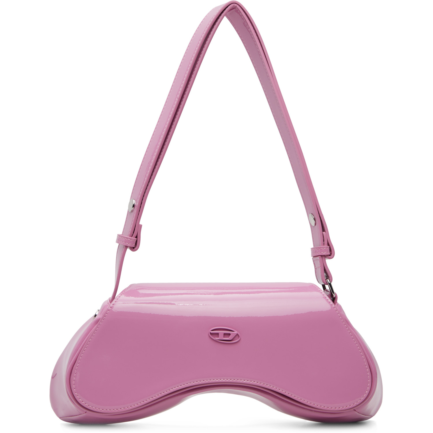 Diesel Pink Play Glossy Crossbody Bag
