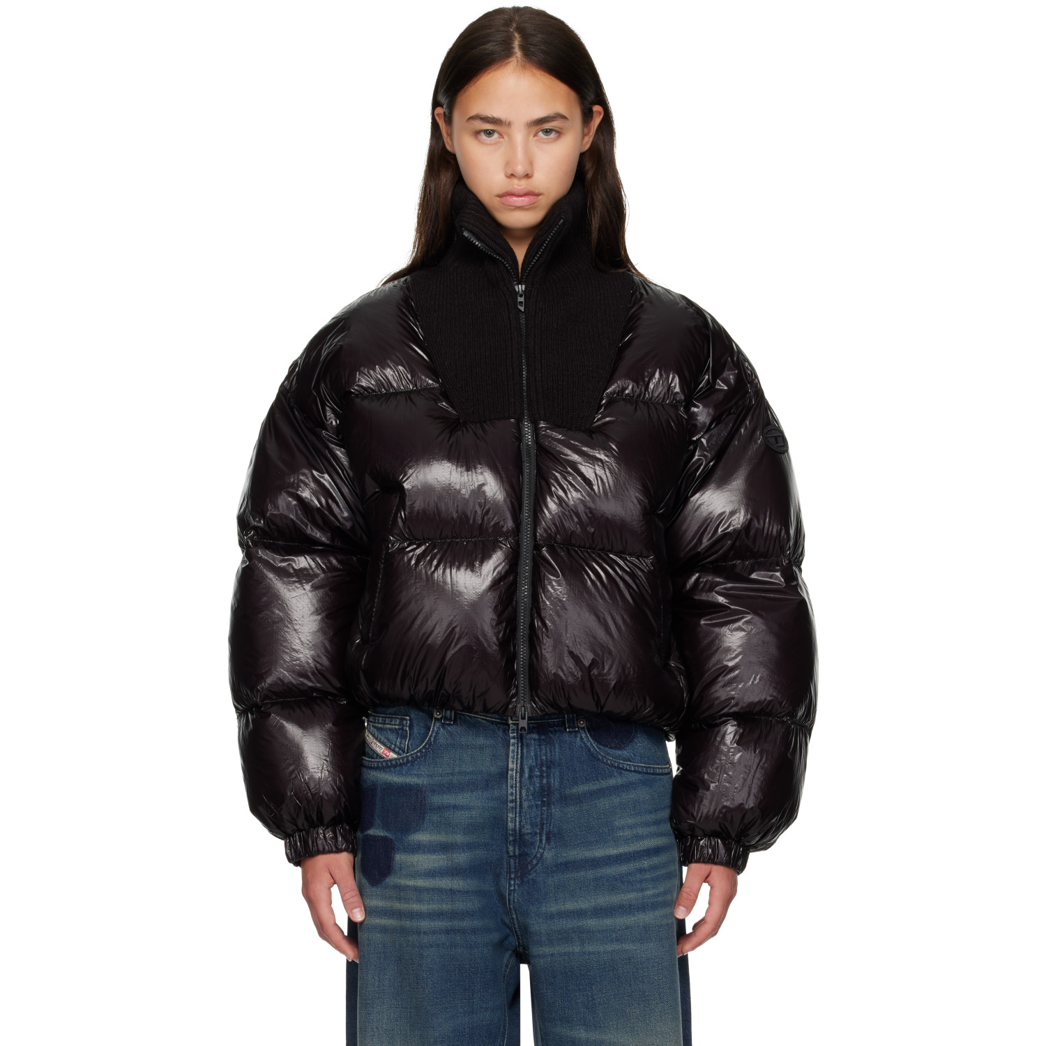 Diesel Black Puffer Down Jacket
