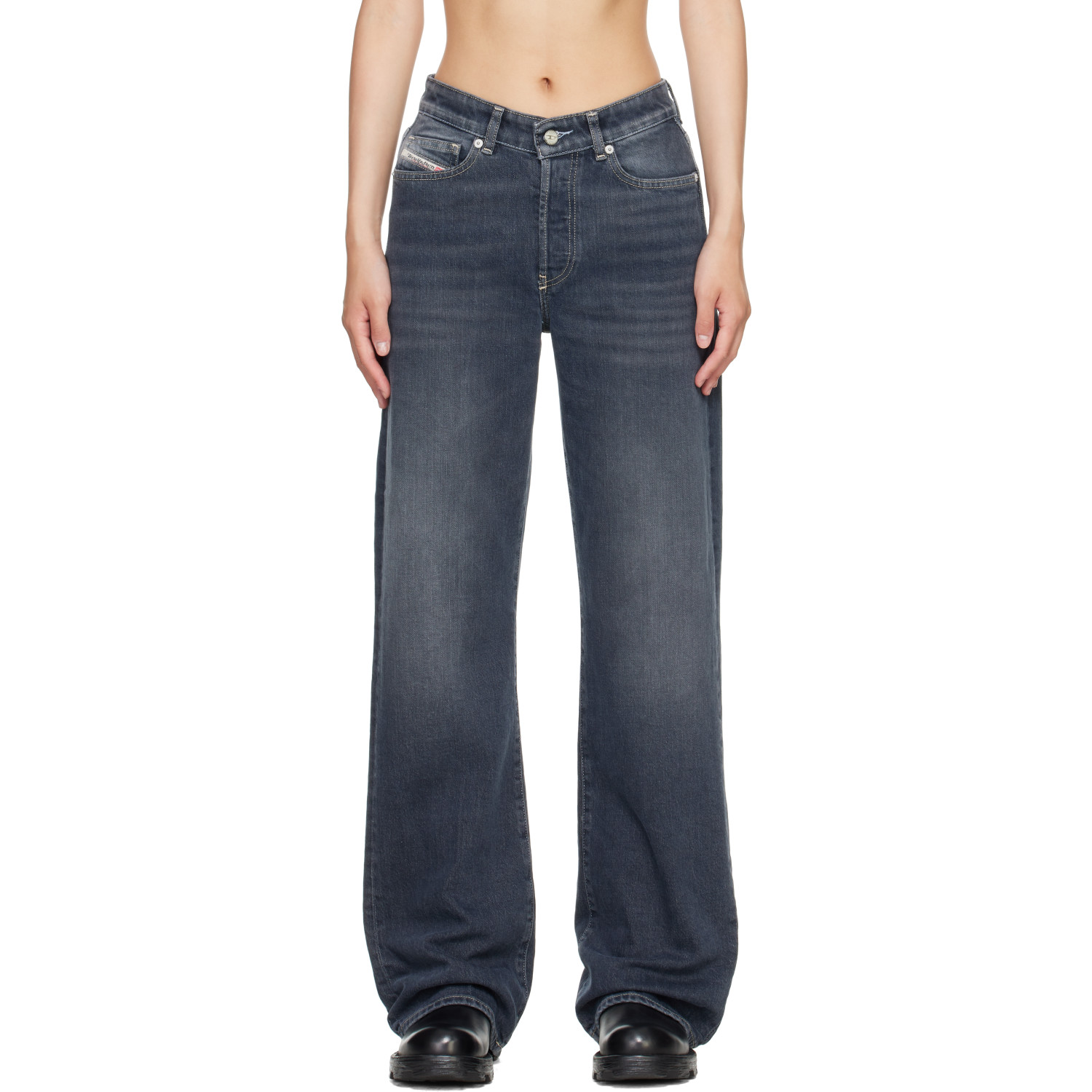 Diesel Blue High Waist 1971 D-Sent Regular Jeans