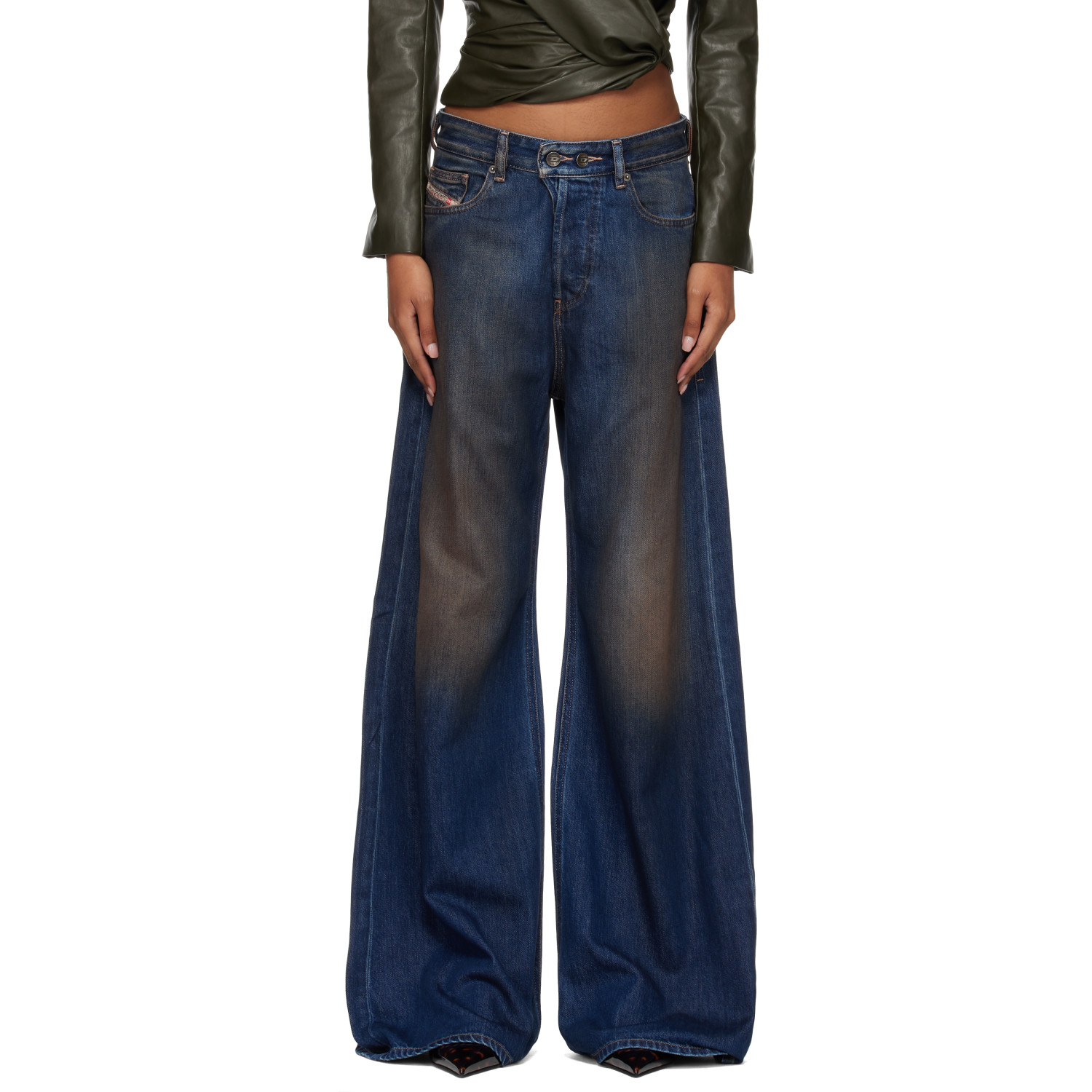 Diesel Navy 1996 D-Sire Low Waist Relaxed Jeans