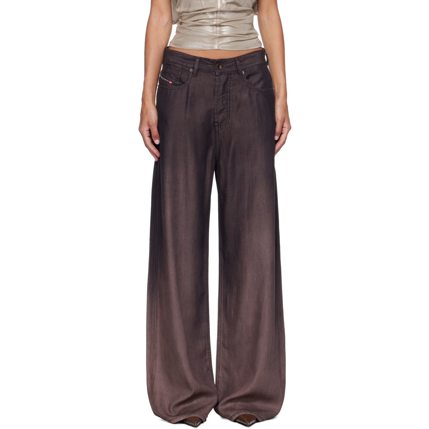 Diesel Brown Relaxed Low Waist 1996 D-Sire Jeans