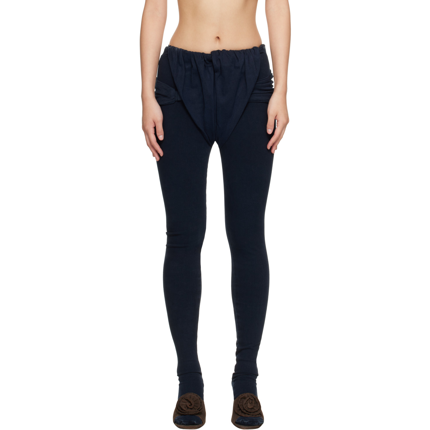 Diesel Navy Skinny Regular Waist D-Velly Denim Leggings