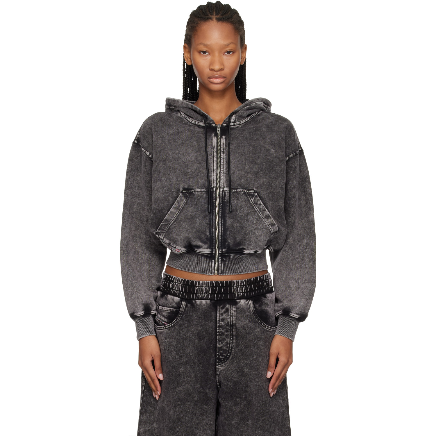 Diesel Gray F-Elycy-Aa2 Hoodie