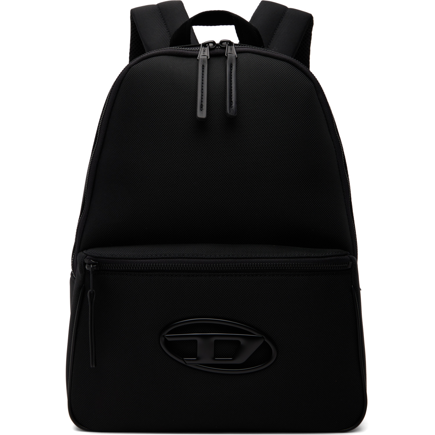 Diesel Black Holi-D Nylon Oval D Logo Backpack