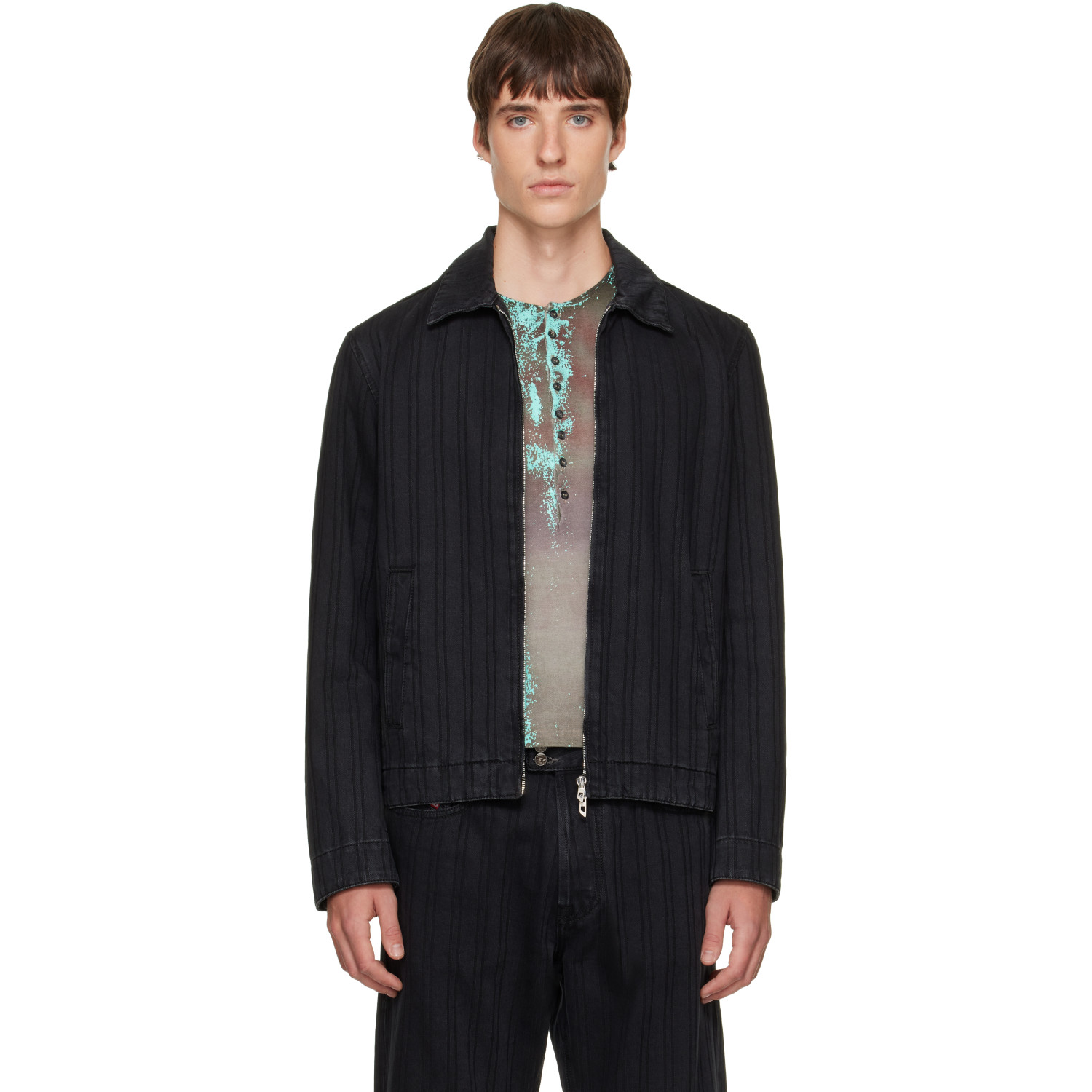 Diesel Black D-Rohe Denim Jacket