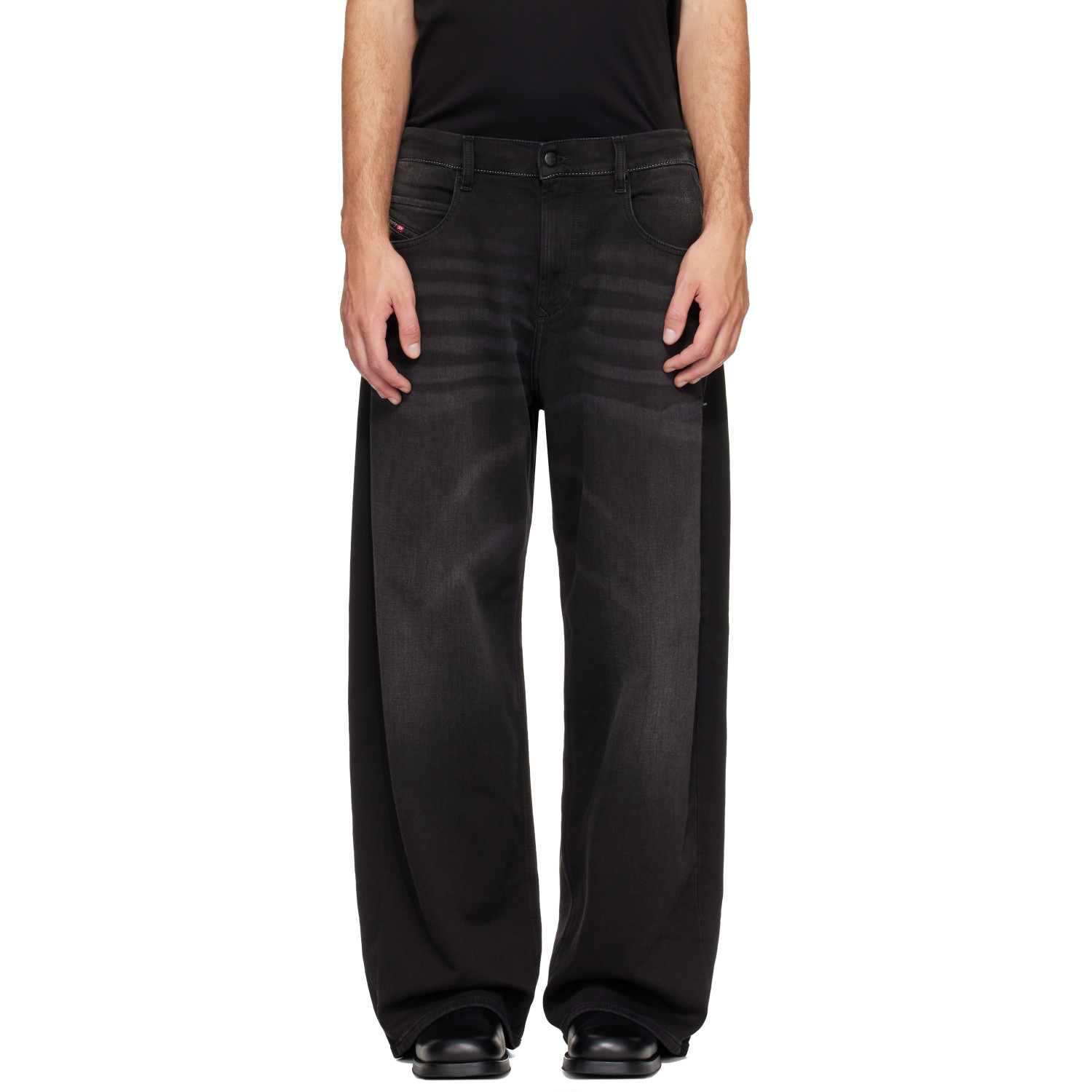 Diesel Black 2097 D-Enim-M Joggjeans Trousers