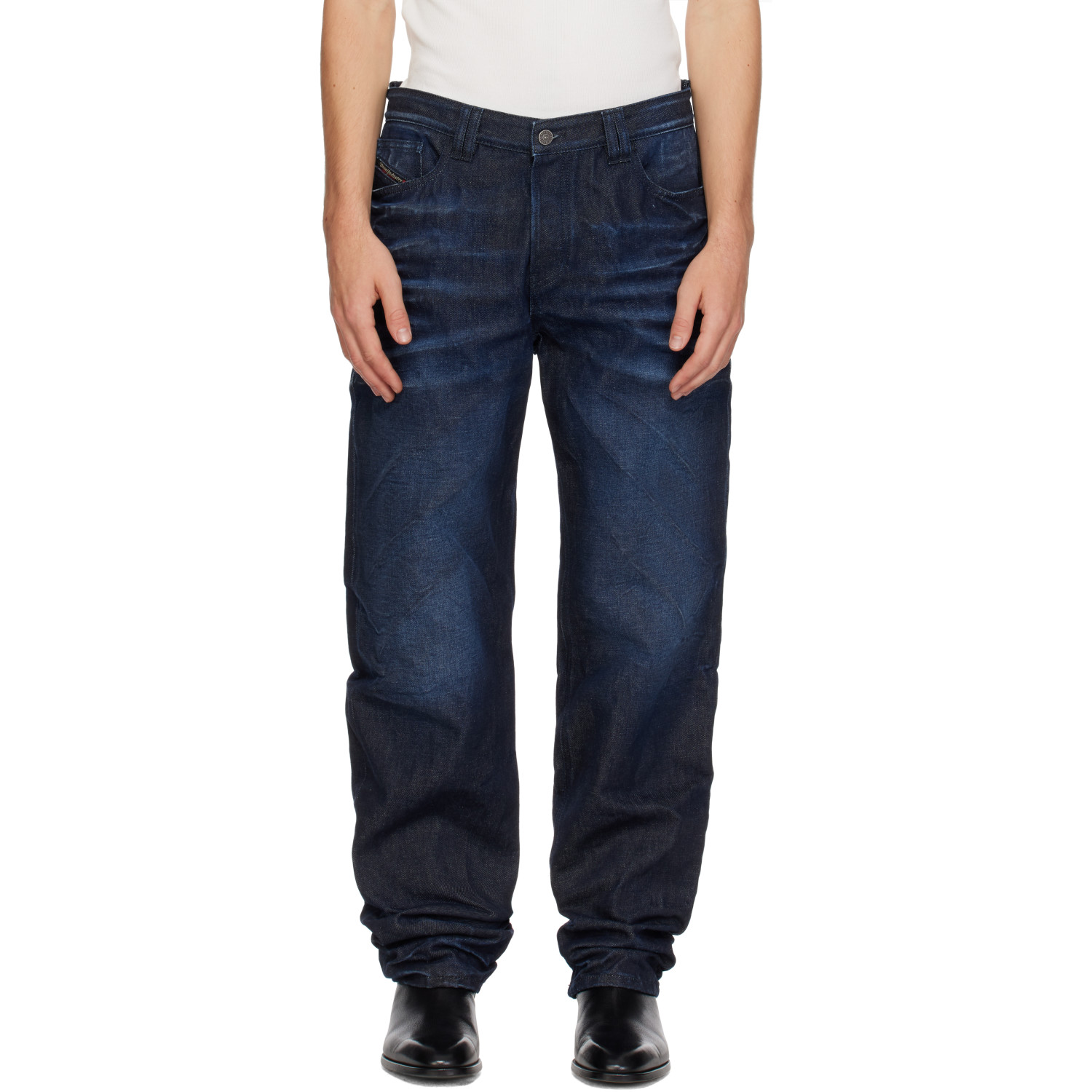 Diesel Blue Regular High Waist 1991 D-Voeed Jeans