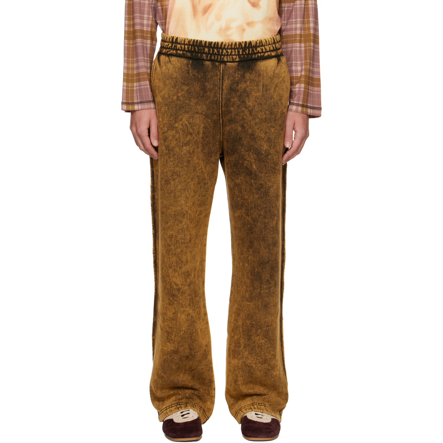Diesel Brown P-Martains-Raw Sweatpants